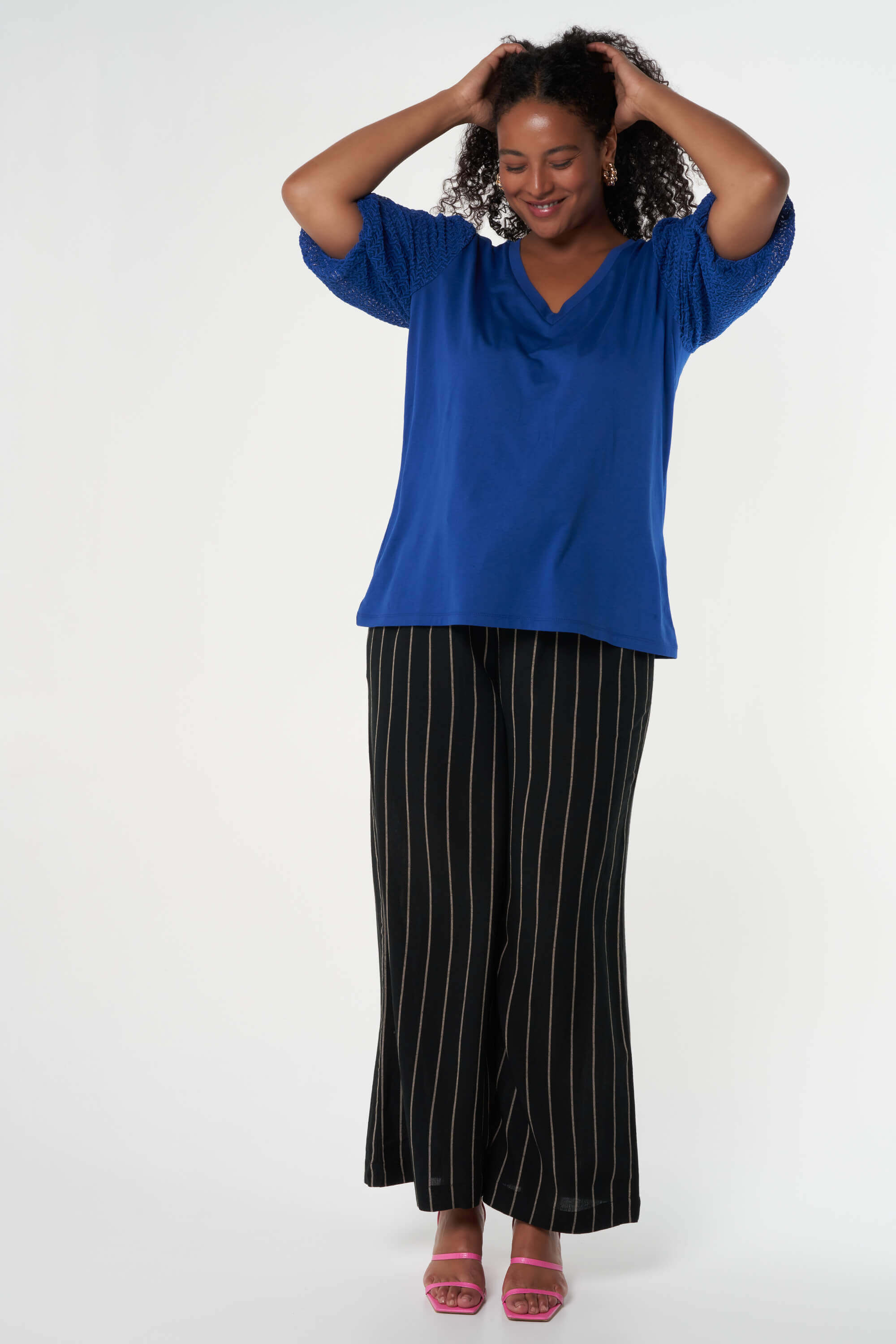 Top con manga con textura image number 5