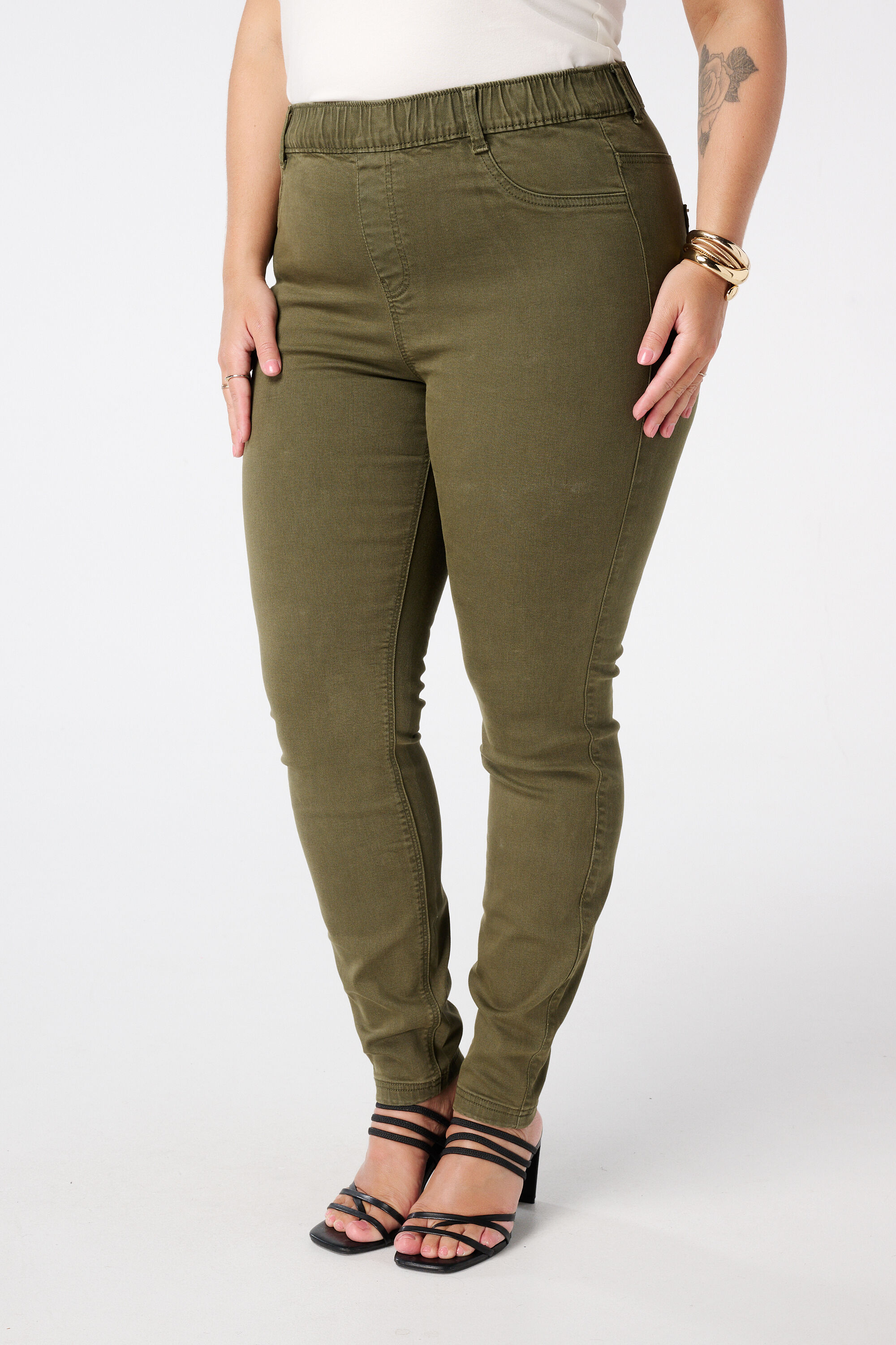 Treggings con aspecto denim image number 5