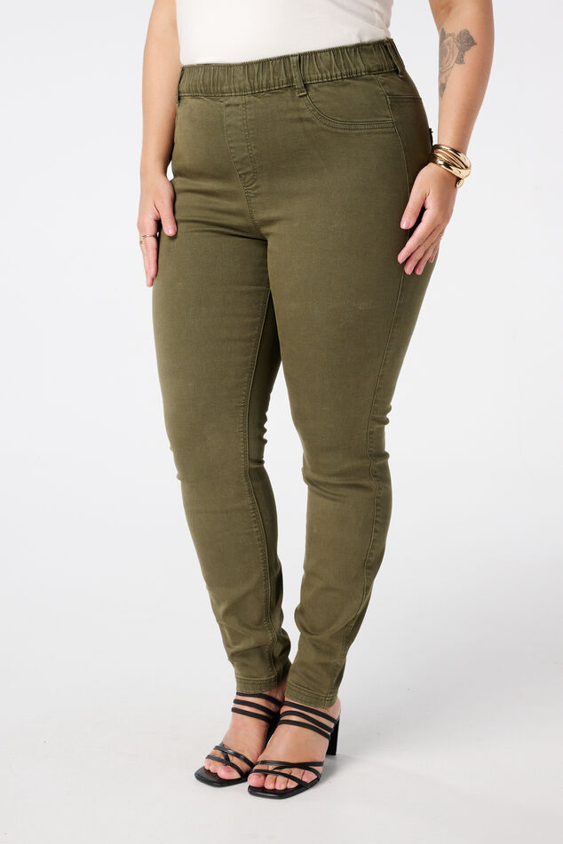 Treggings con aspecto denim image number 5