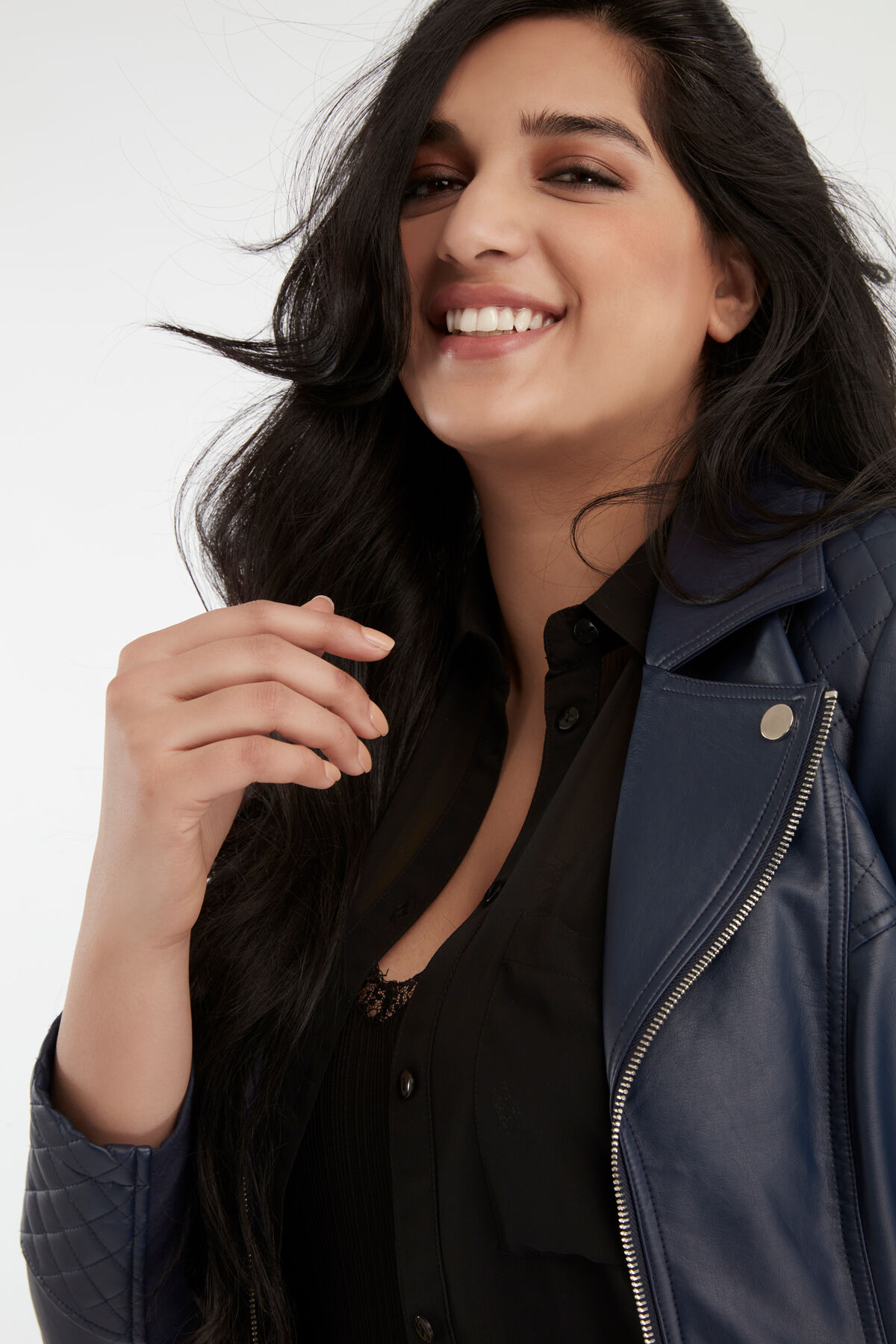 Chaqueta de cuero PU image number 3