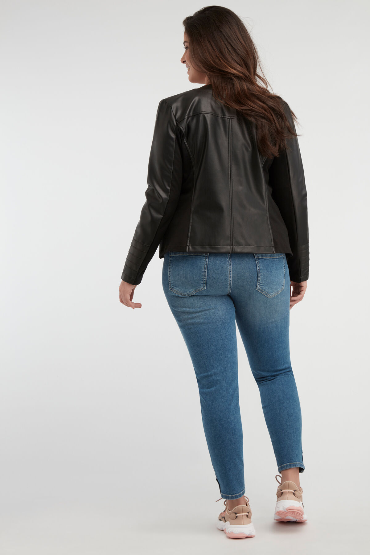 Chaqueta de cuero PU image number 4