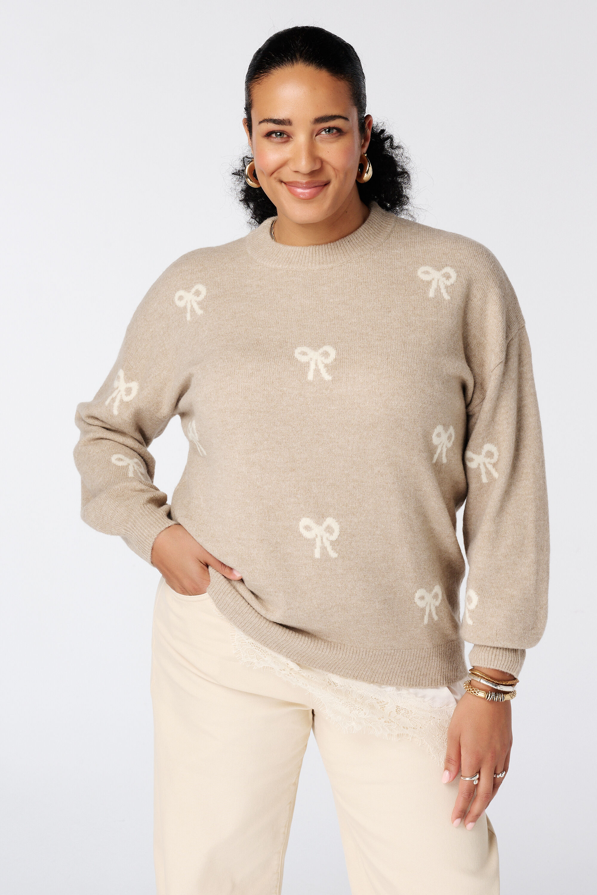 Jersey con estampado de lazos image number 0