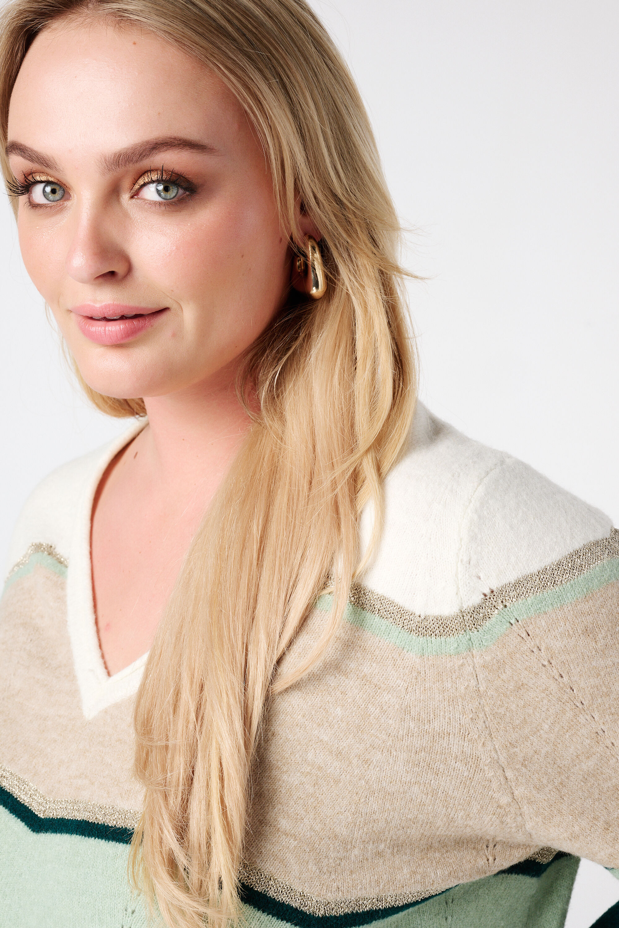 Jersey con estampado y lurex image number 4