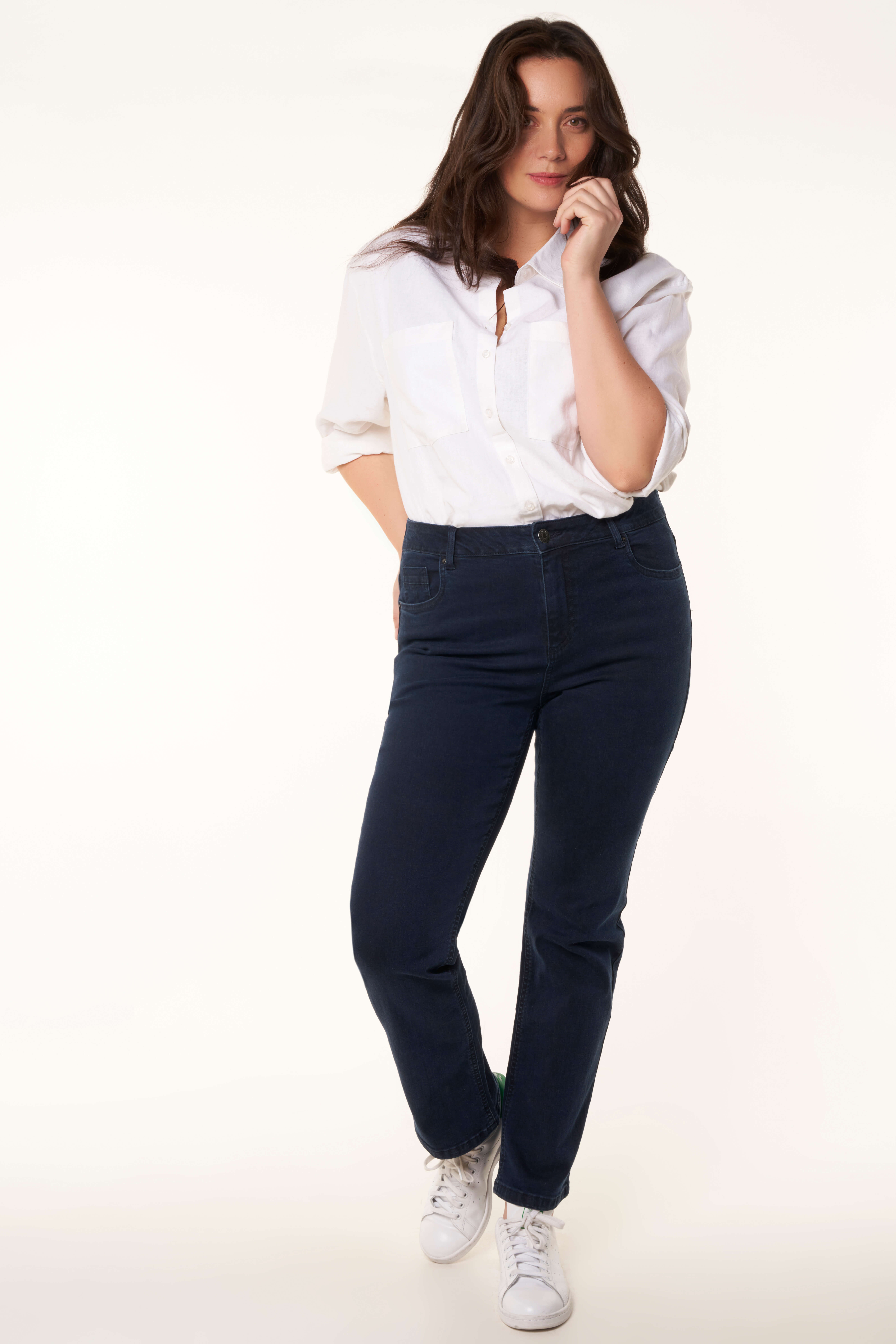 Los vaqueros LILY de corte recto image number 6