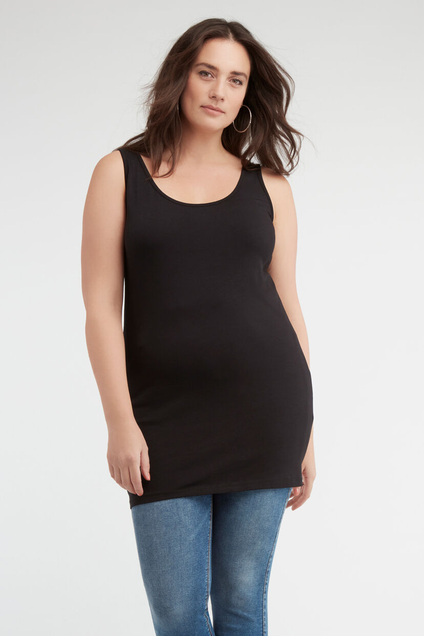 Pack de dos tops de algod&oacute;n extralargos image number 5