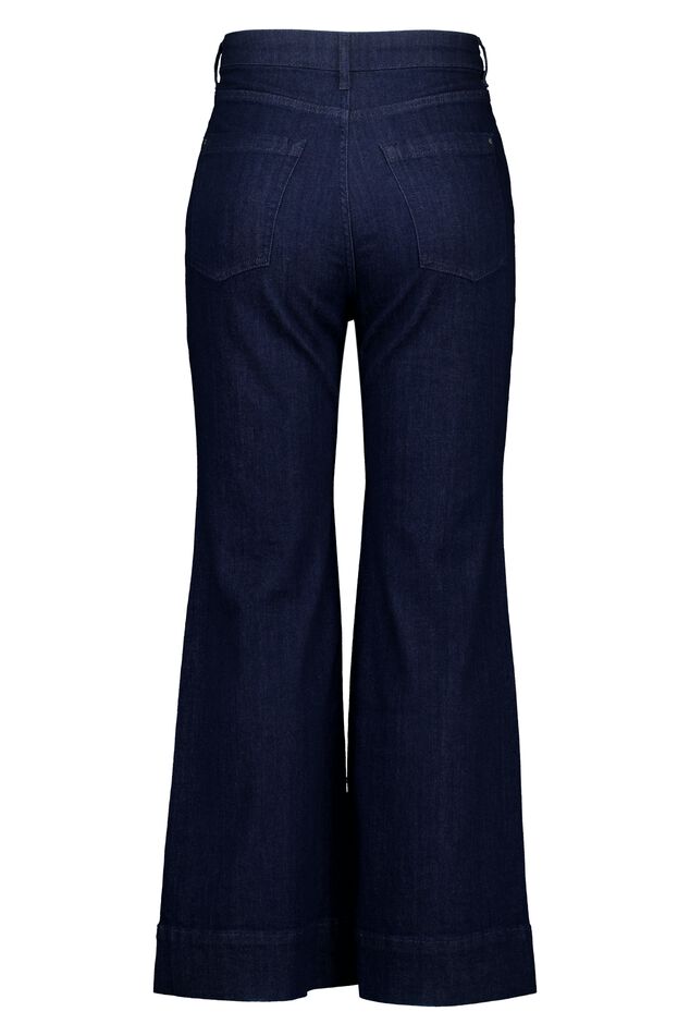 Vaqueros acampanados con pespuntes decorativos image number 2