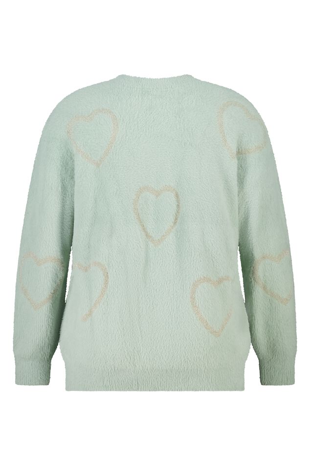 Jersey suave con corazones image number 2