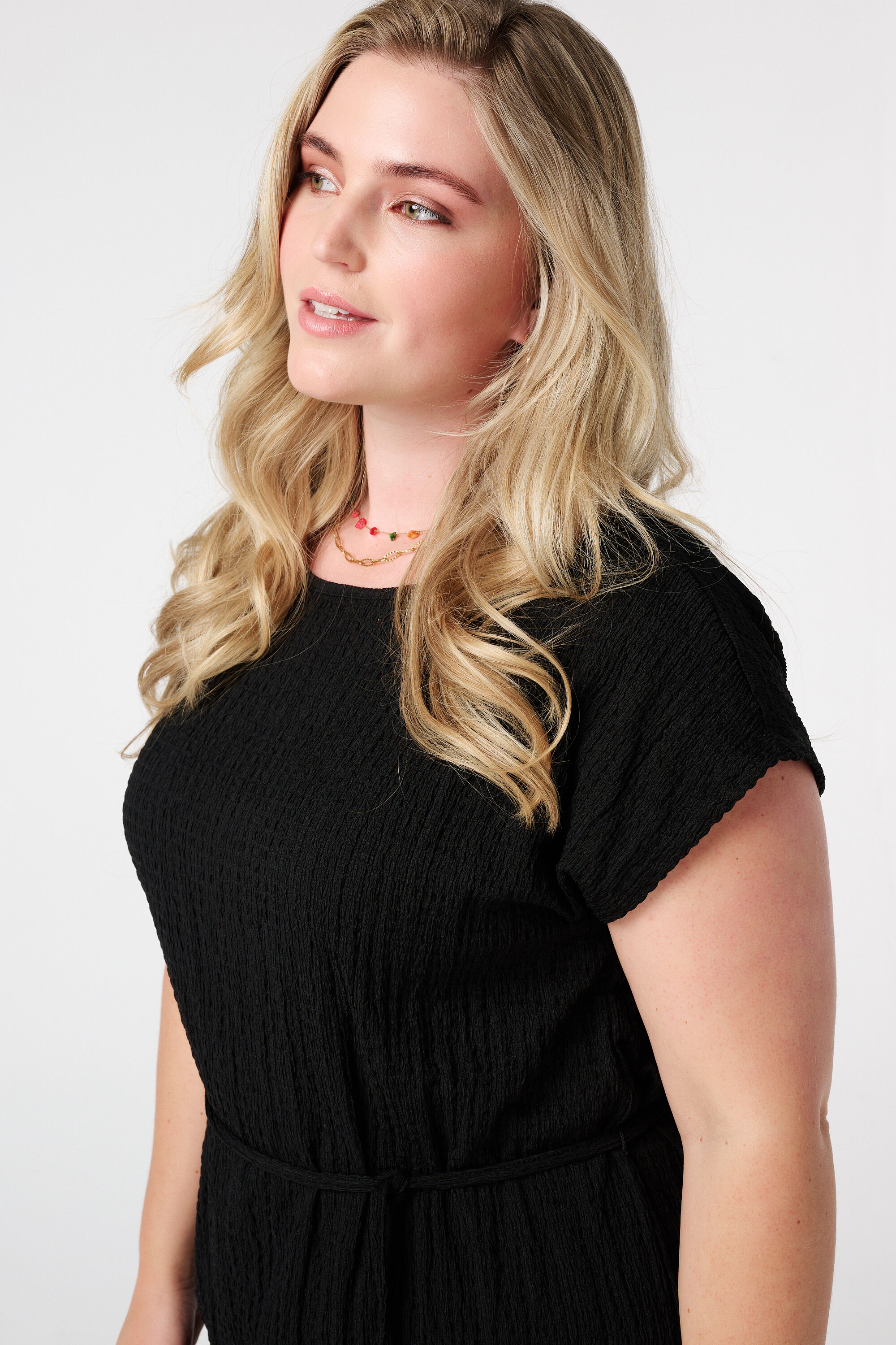 Vestido midi con cord&oacute;n image number 4