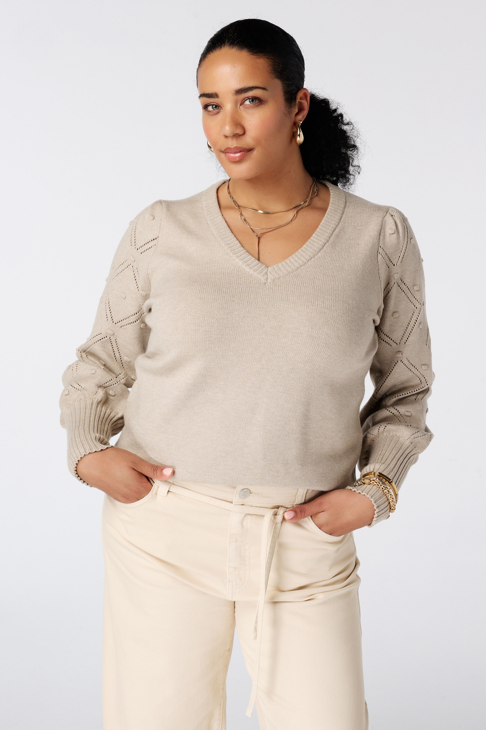 Jersey de cuello de pico