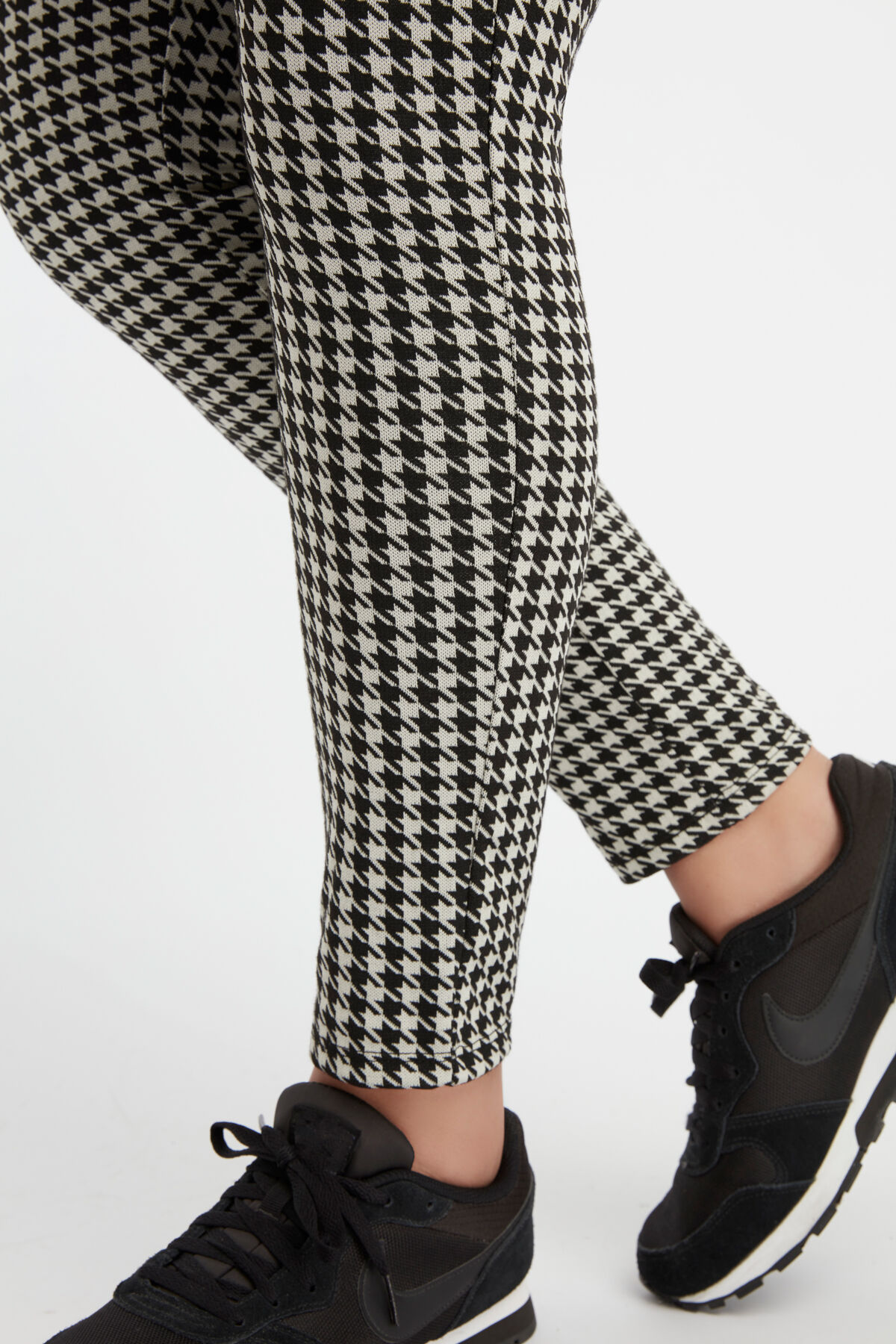 Treggings con estampado de pata de gallo  image number 4