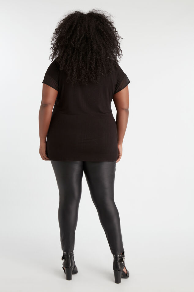 Leggings de cuero sintético image number 4