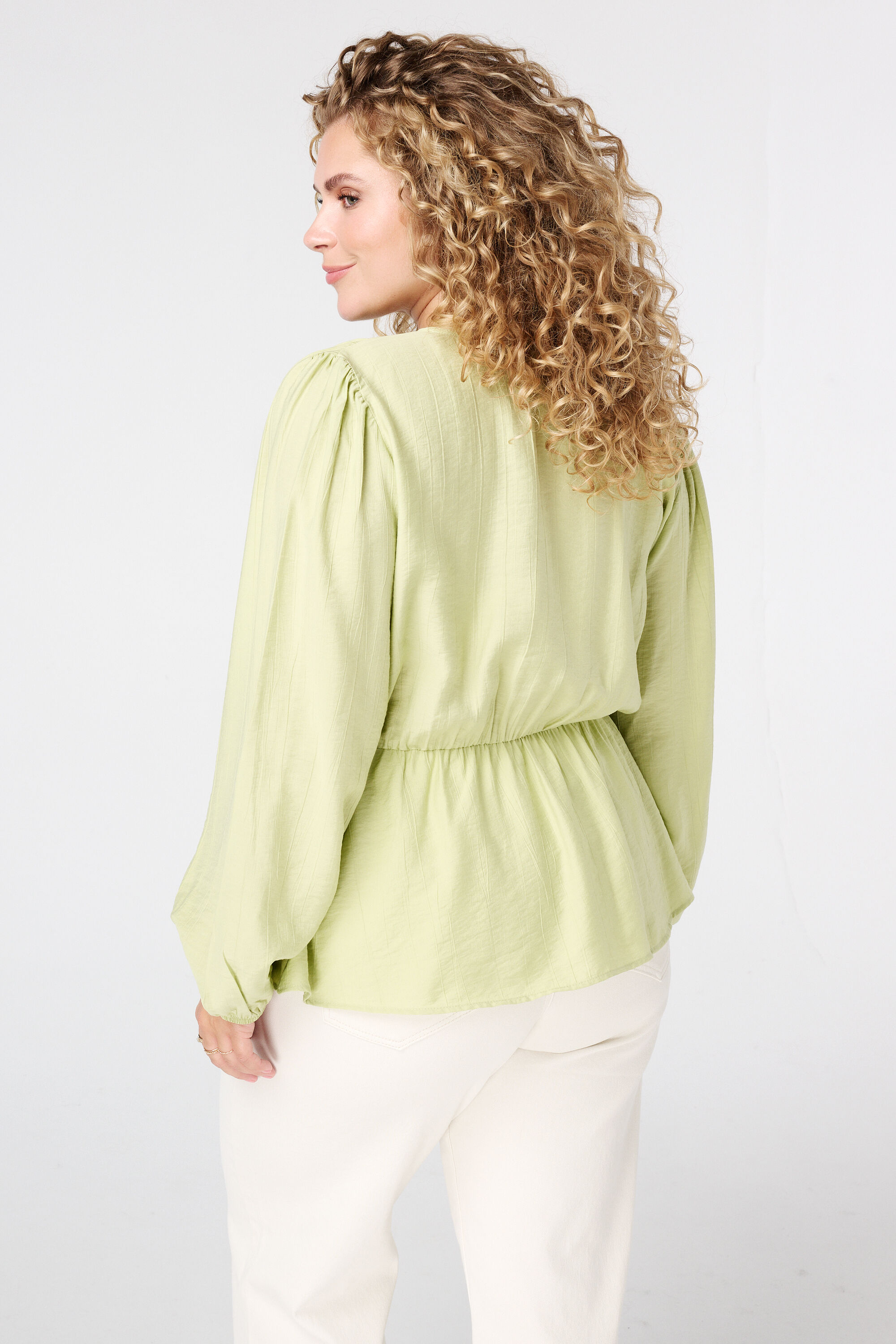 Blusa con efecto peplum image number 3