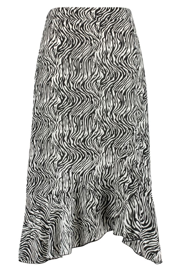 Falda midi con estampado image number 1