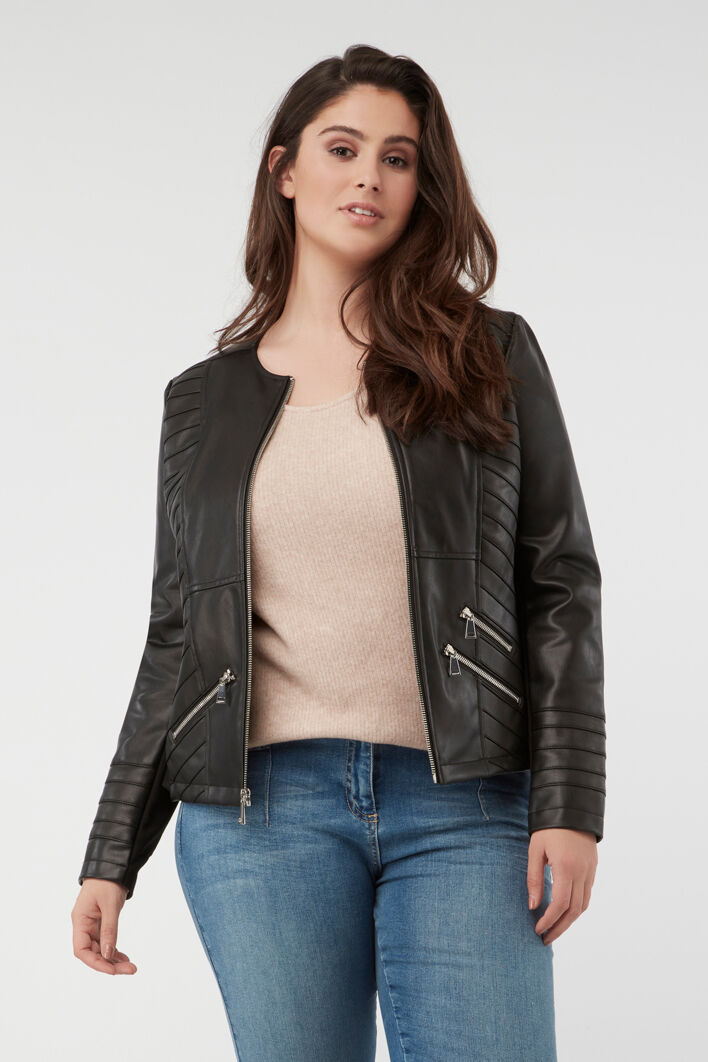Chaqueta de cuero PU image number 5