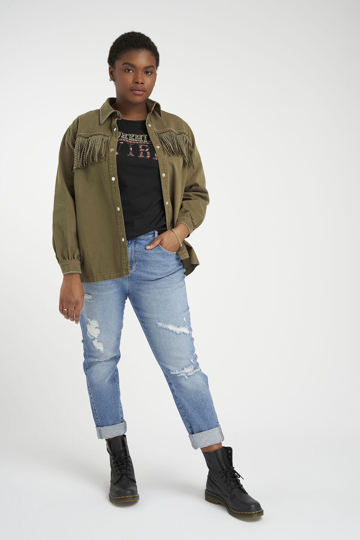 Chaqueta con flecos image number 6