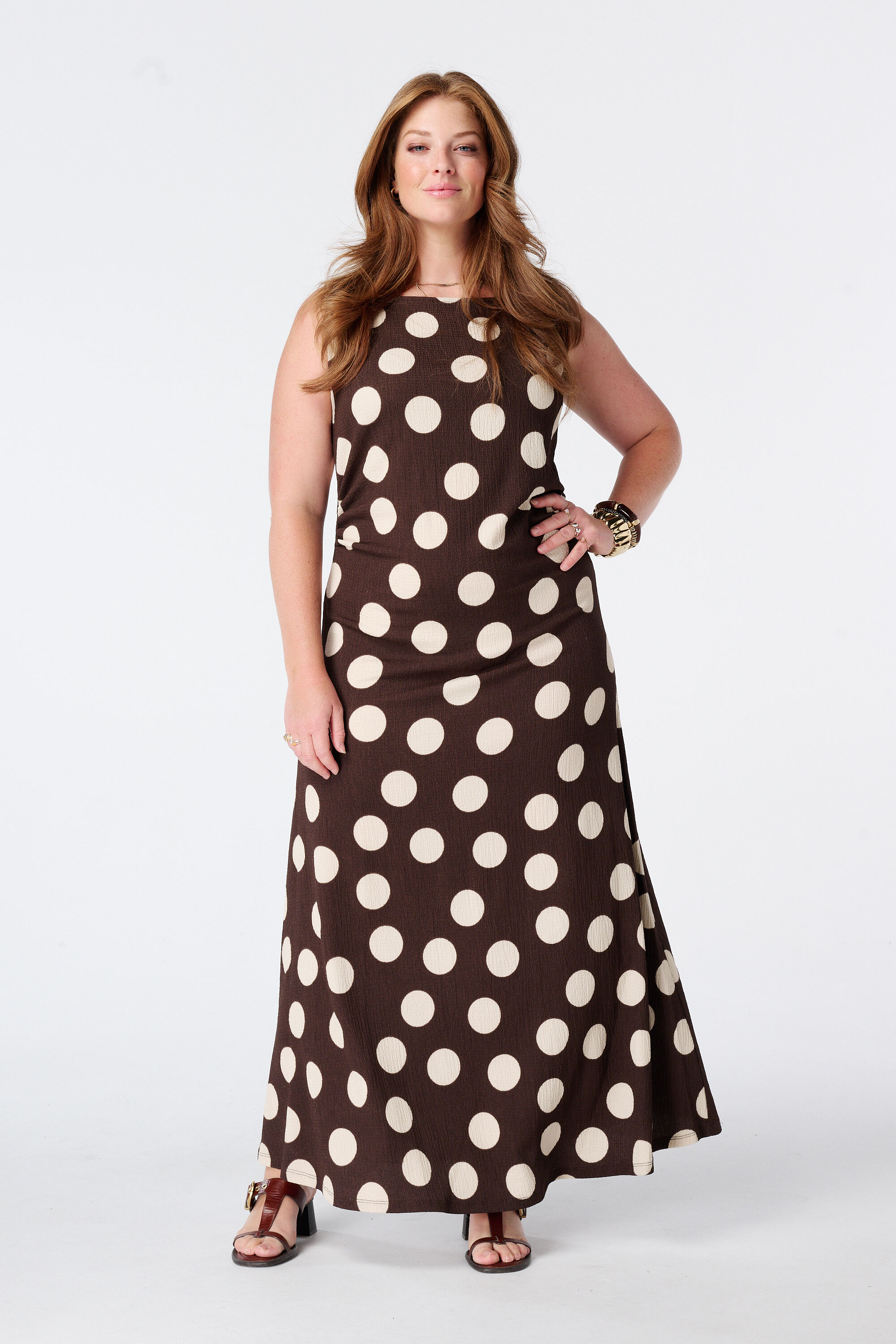 Vestido maxi con estampado