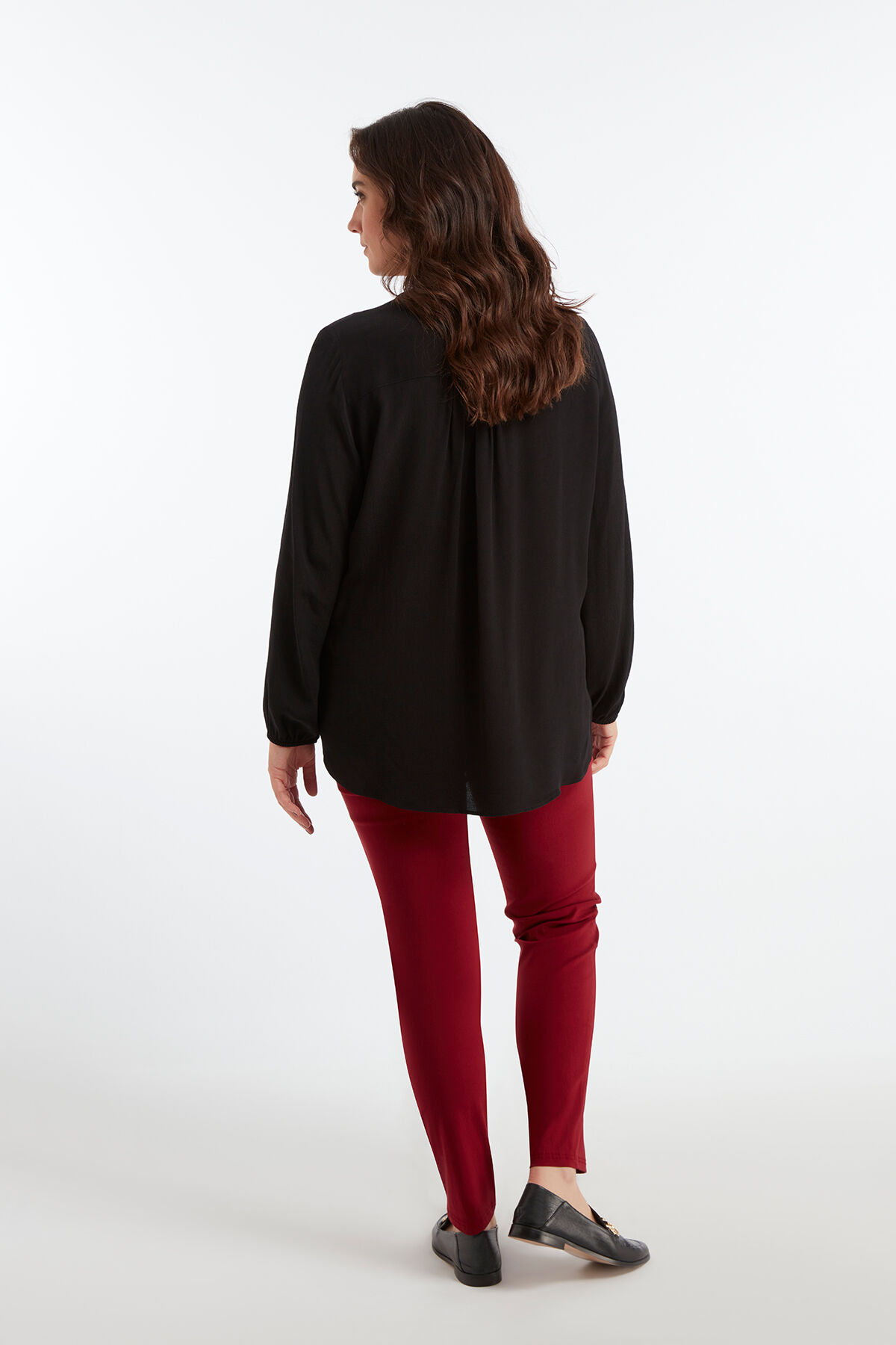 Pantalones ajustados de bengalina image number 4