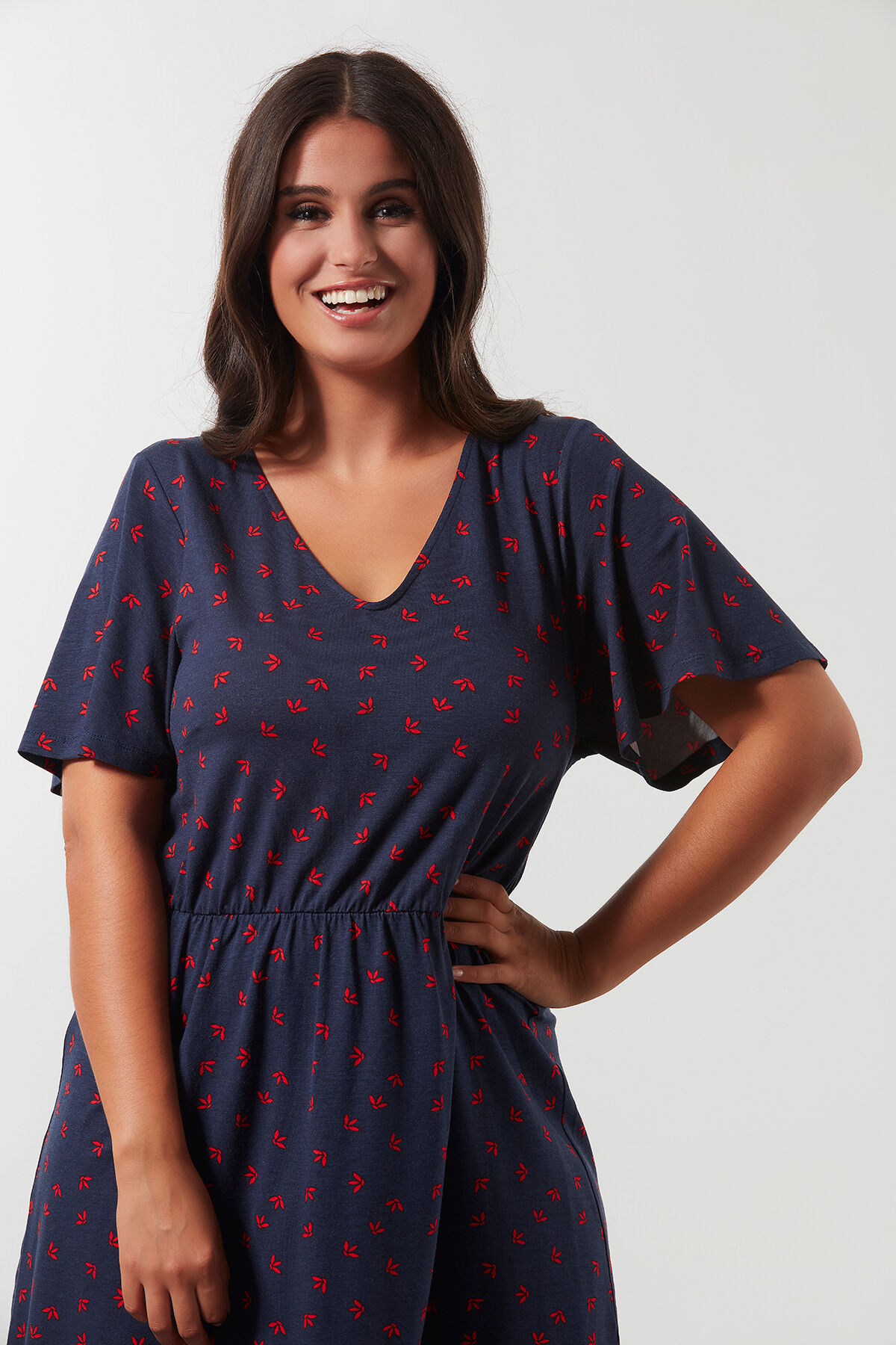 Vestido con estampado integral image number 0