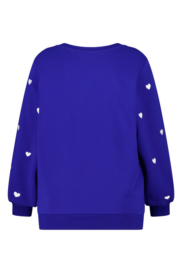 Jersey con corazones bordados y mangas abullonadas image number 2