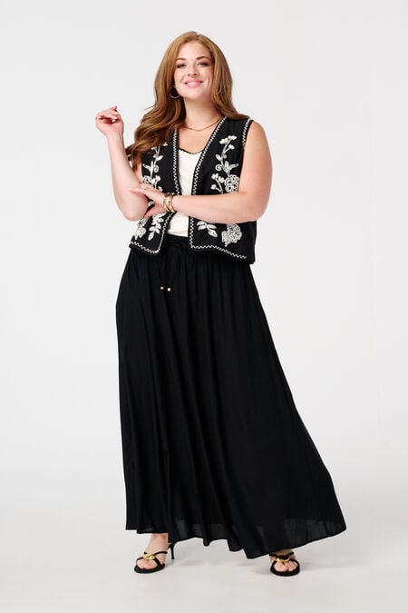 Falda larga con cintura elástica Falda larga con cintura elástica