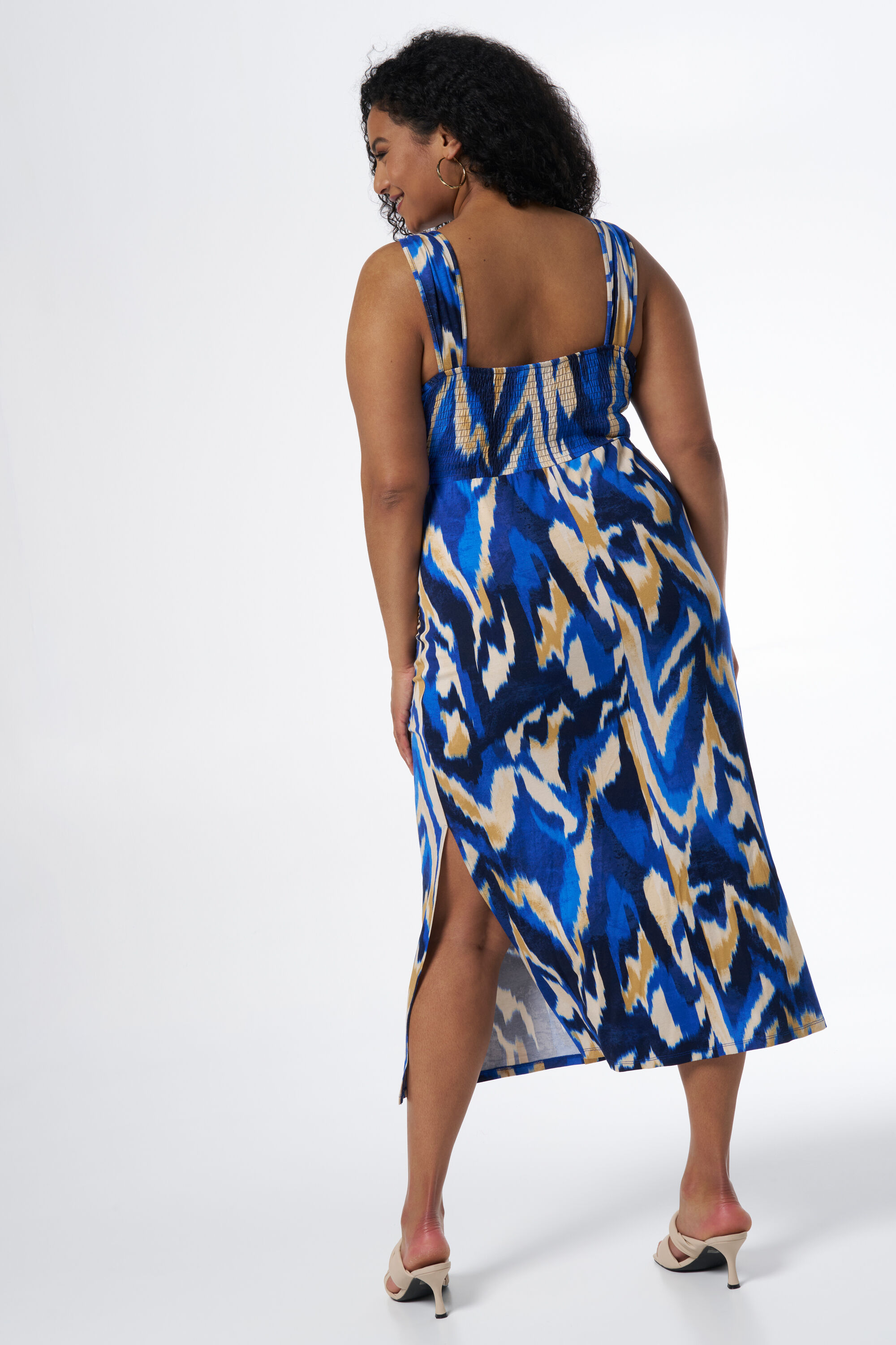 Vestido midi con detalle retorcido  image number 3