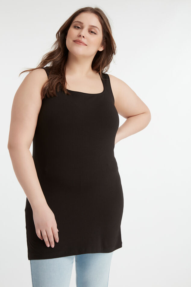 Camisola larga de algodón image number 0