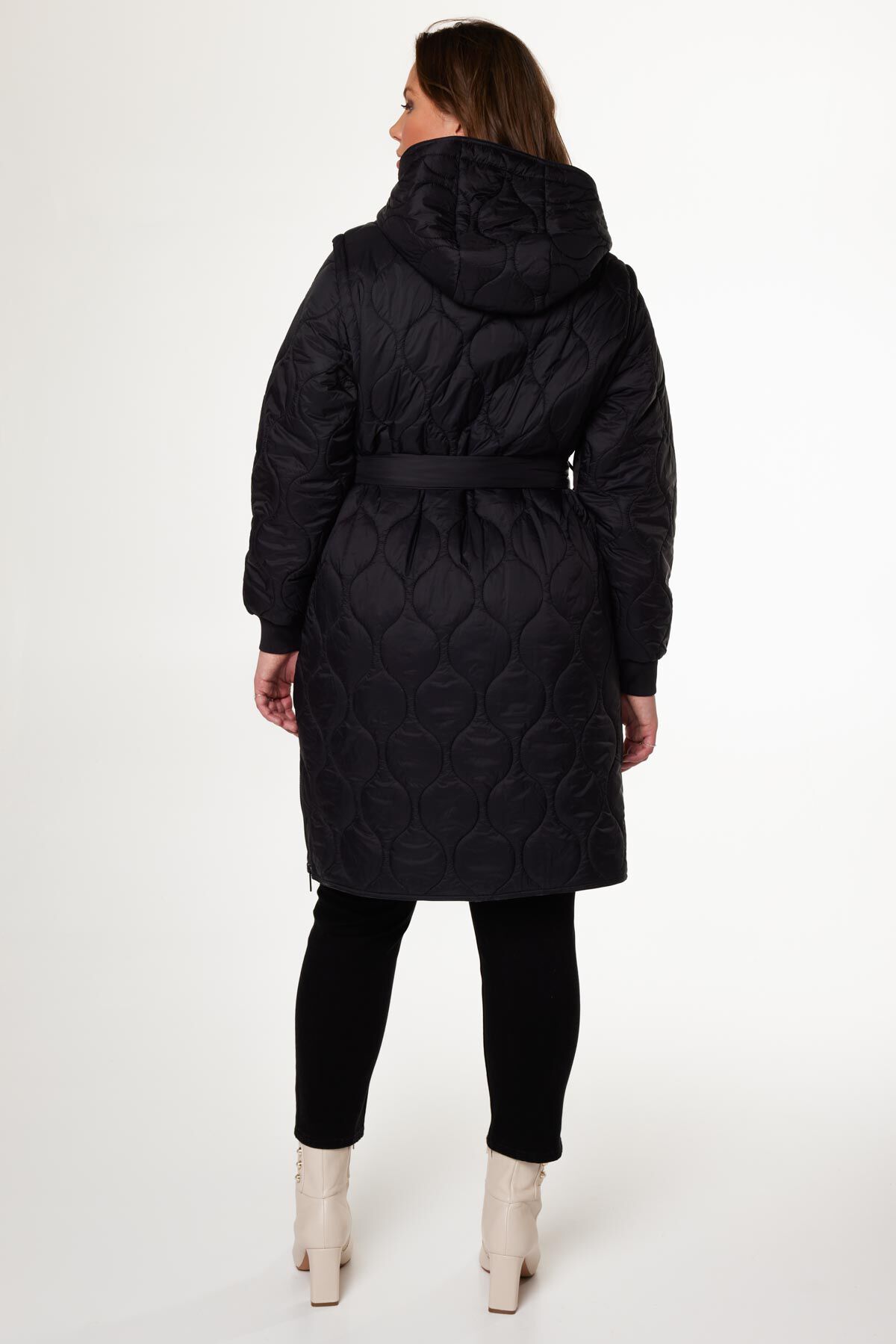 Chaqueta acolchada con mangas desmontables image number 3