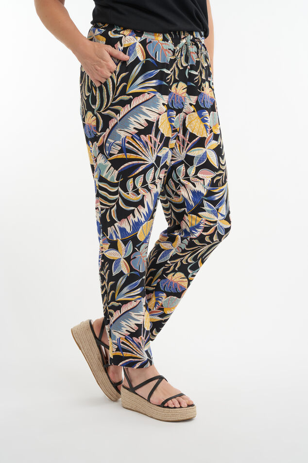 Pantalones holgados con estampado image number 0