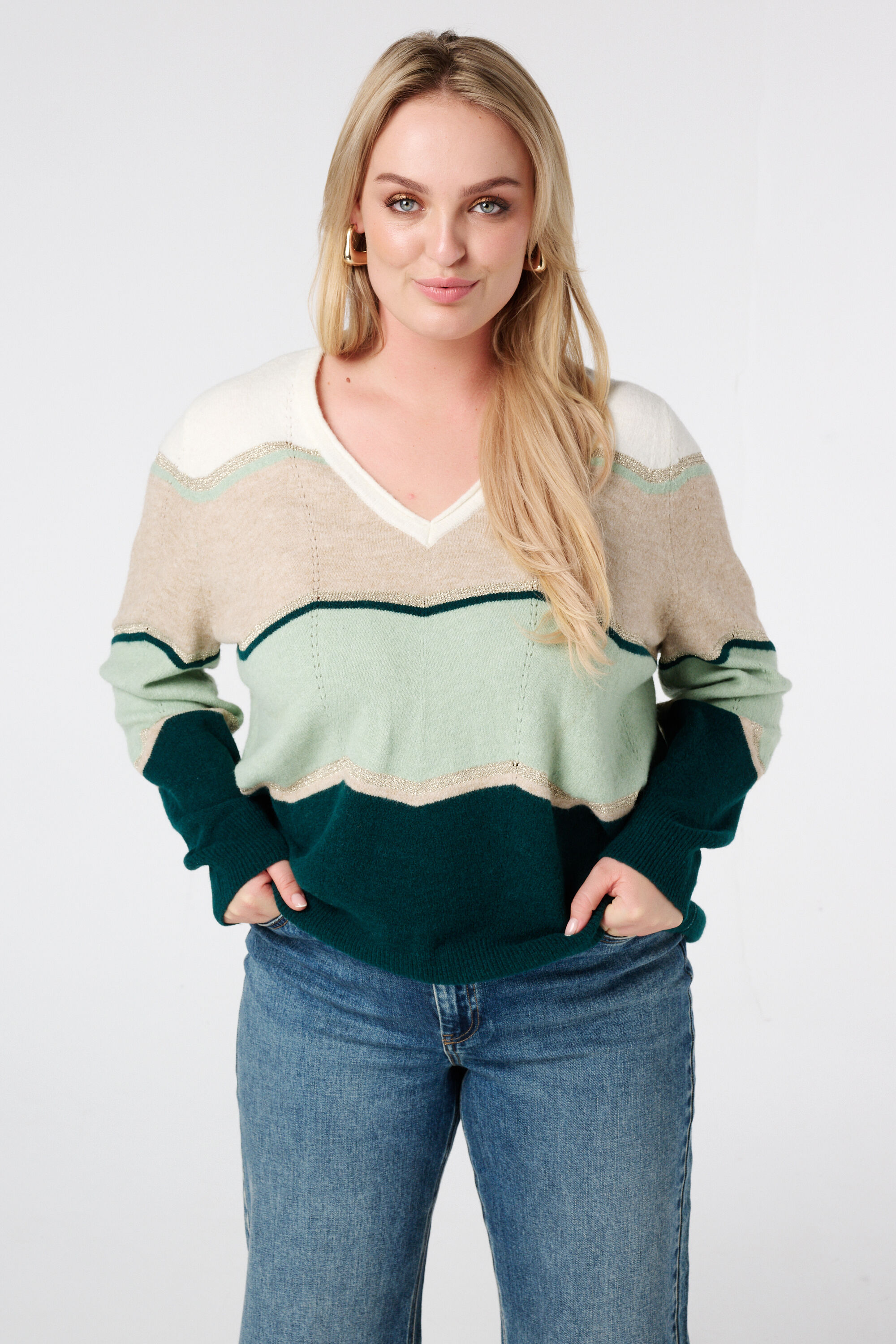 Jersey con estampado y lurex