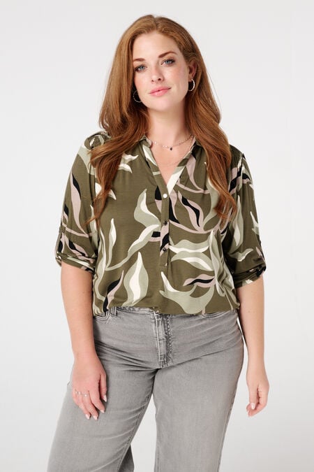 Top de jersey con estampado Top de jersey con estampado