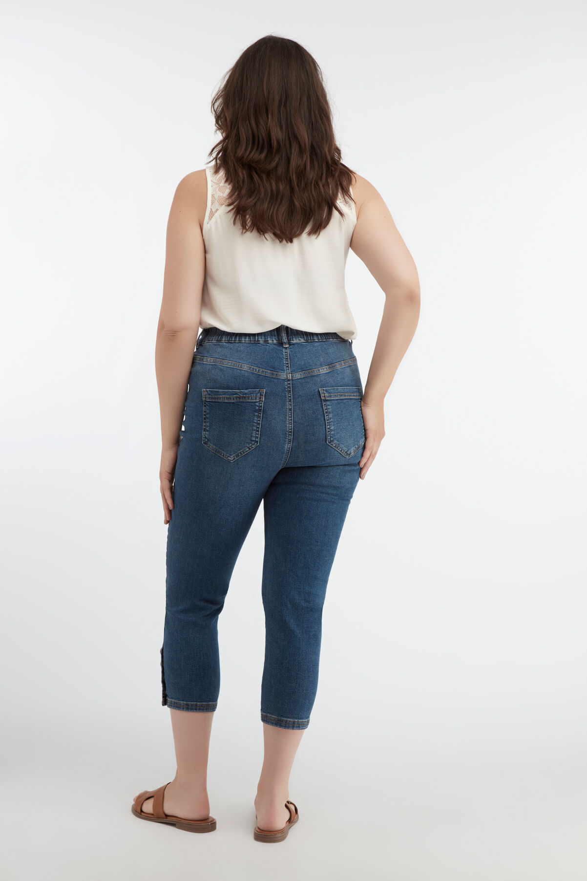 Treggings cortos con botones POPPY  image number 3