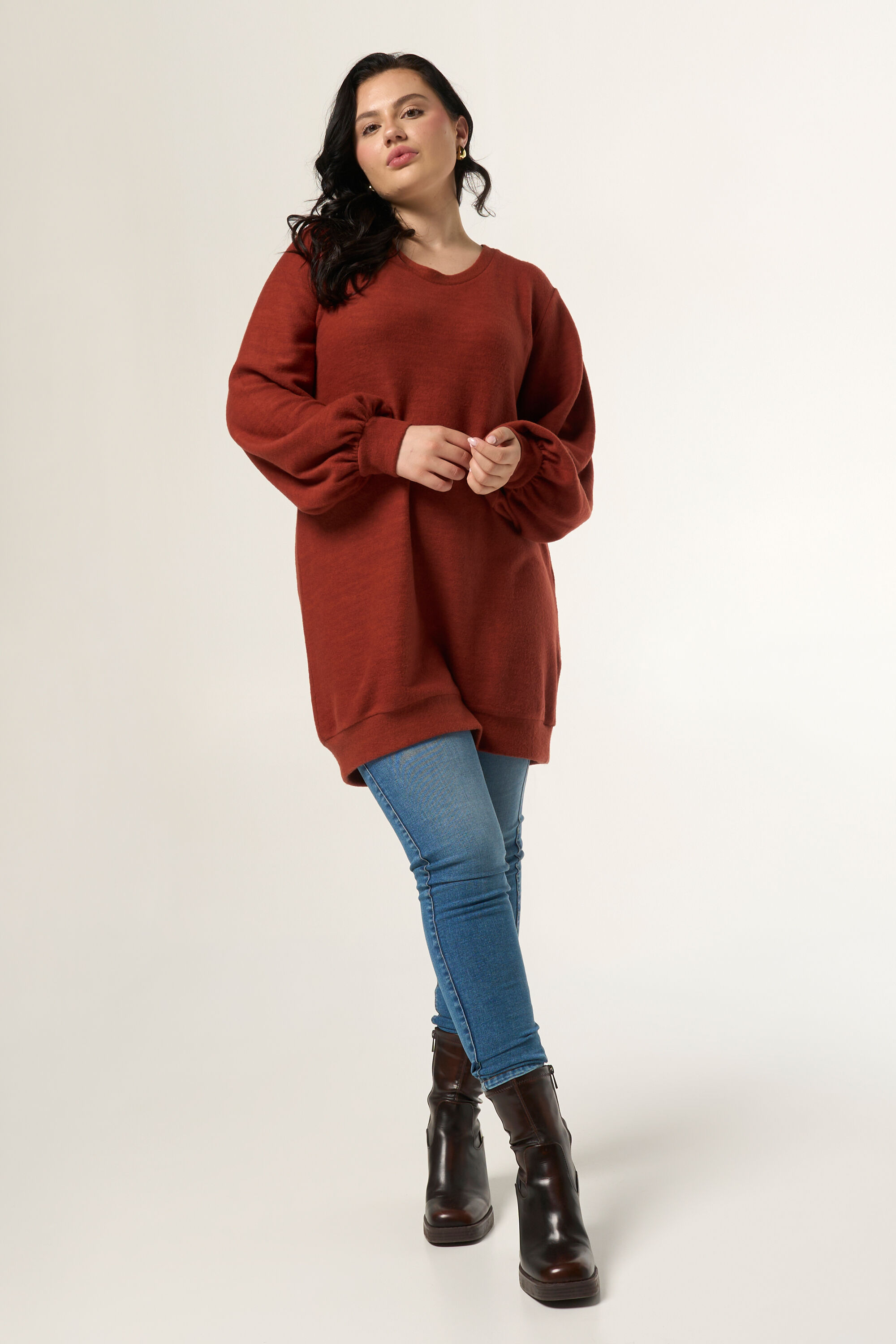 Jersey largo con mangas globo image number 5