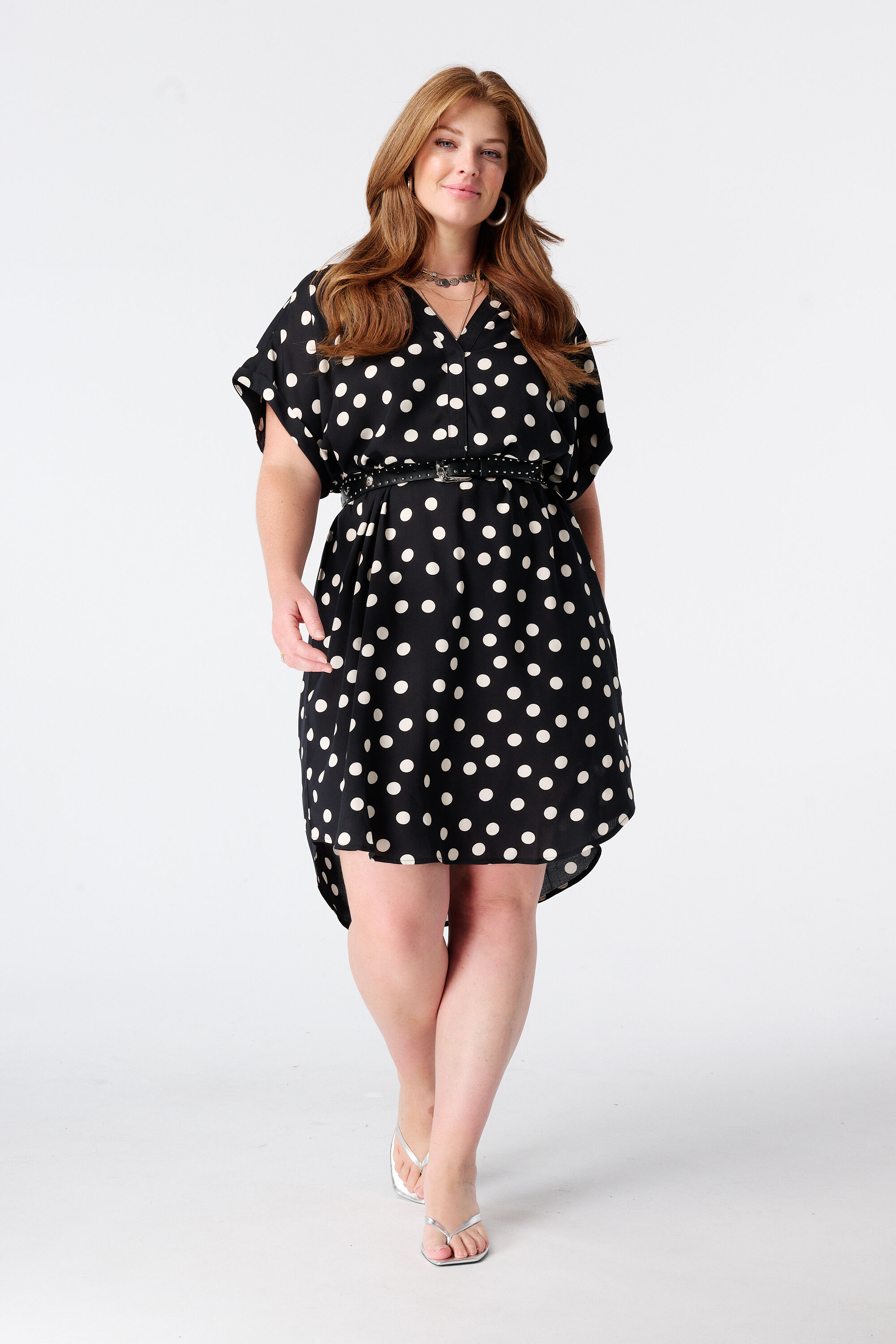 Vestido con escote en V