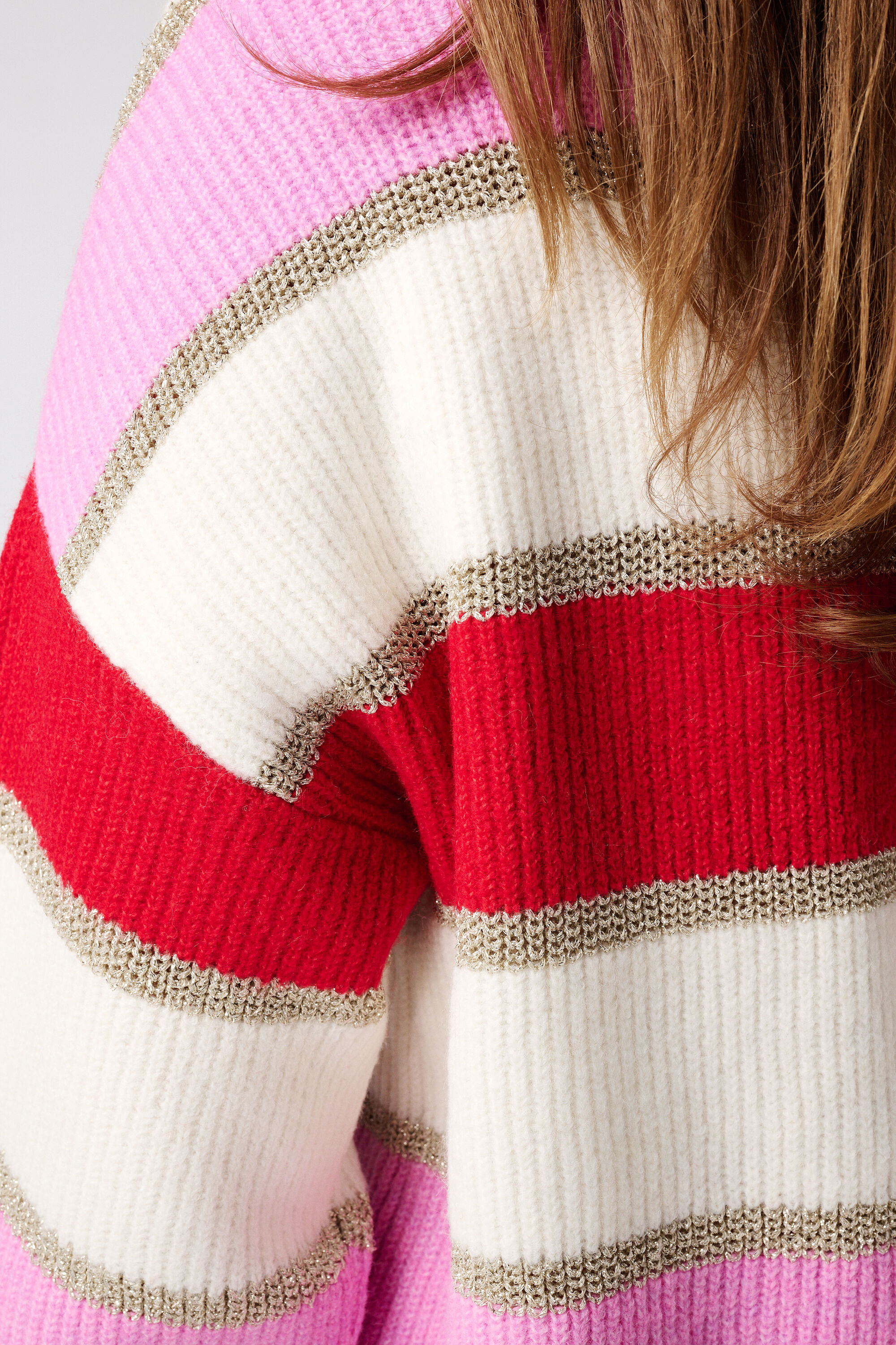 Jersey a rayas con lurex image number 6