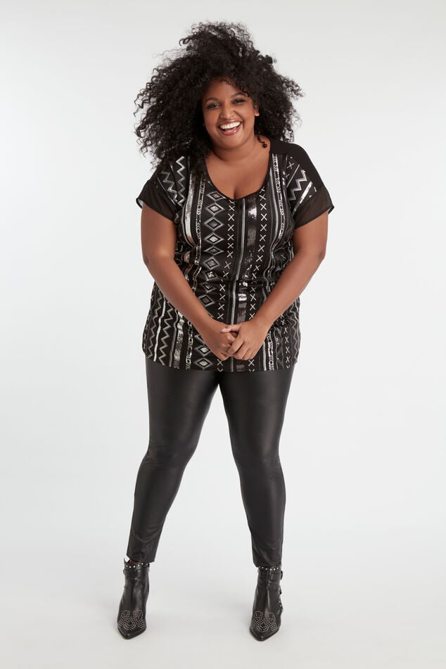 Leggings de cuero sintético image number 5