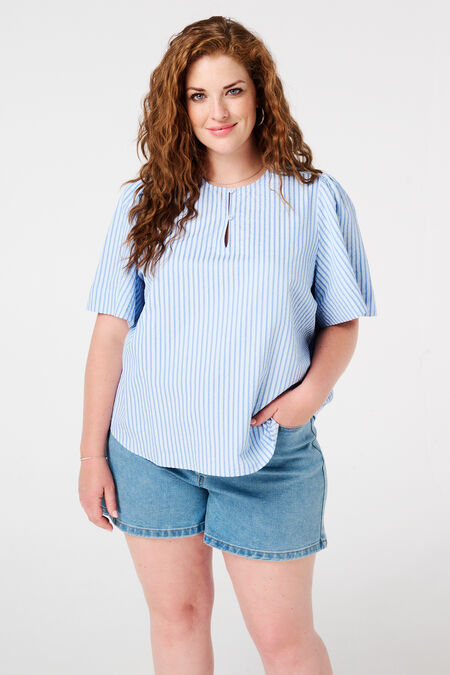 Blusa con escote redondo Blusa con escote redondo