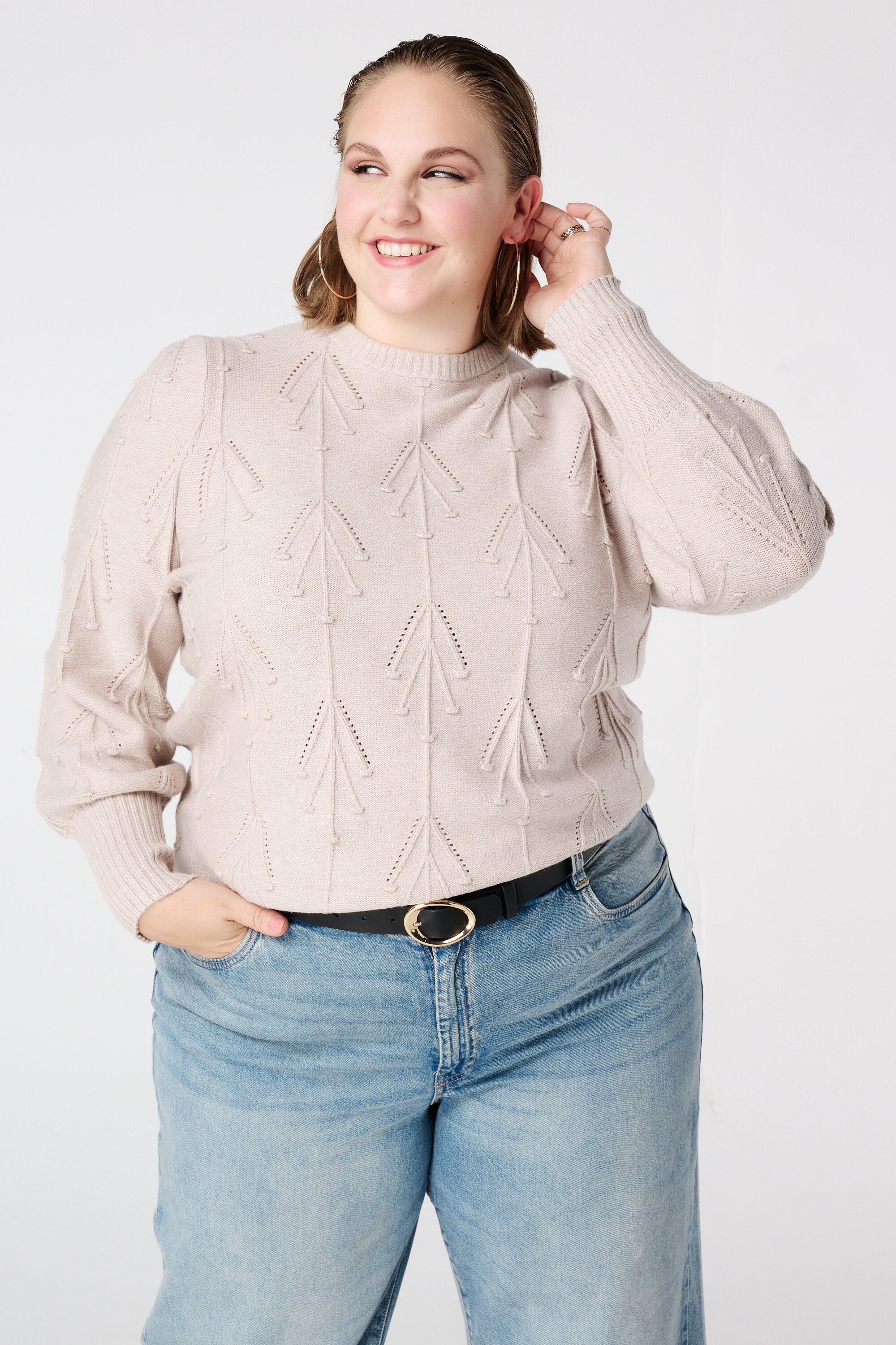 Su&eacute;ter de punto con estampado