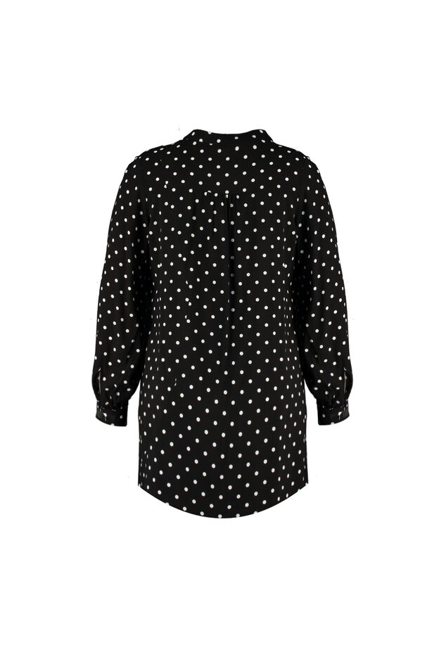 Blusa tipo túnica de lunares image number 2