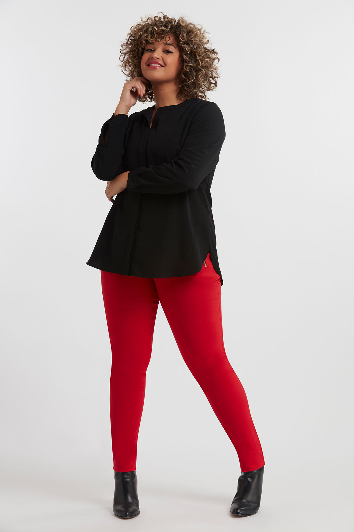 Pantalones con cremalleras image number 4