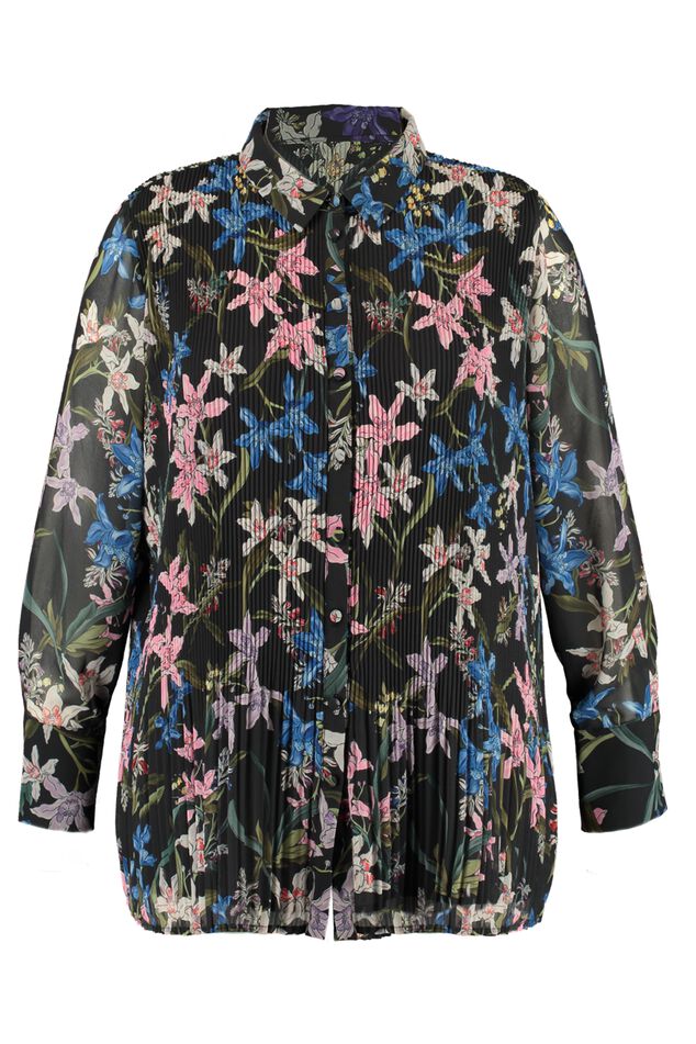 Blusa hecha de tejido plisado image number 1