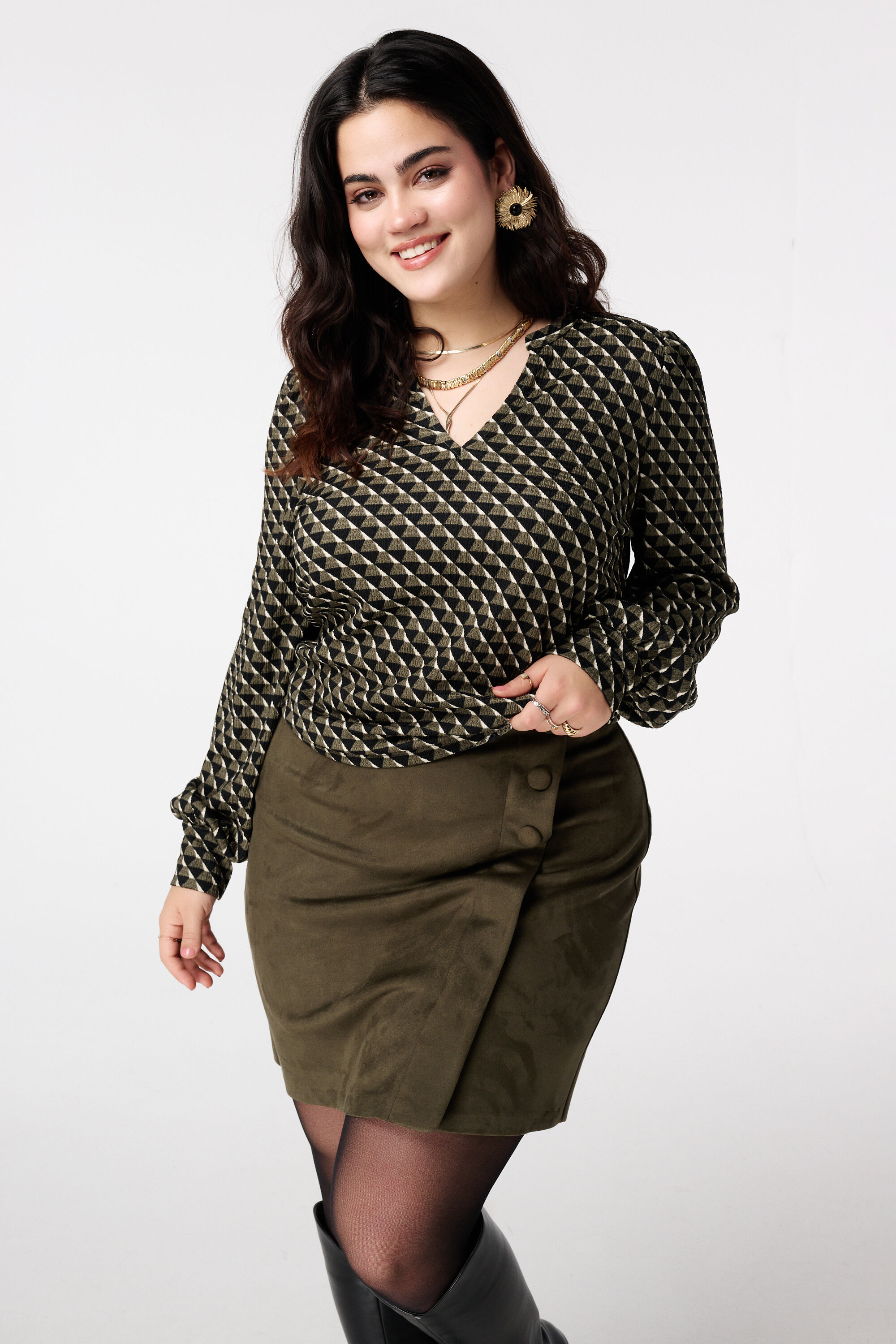 Top con estampado delicado