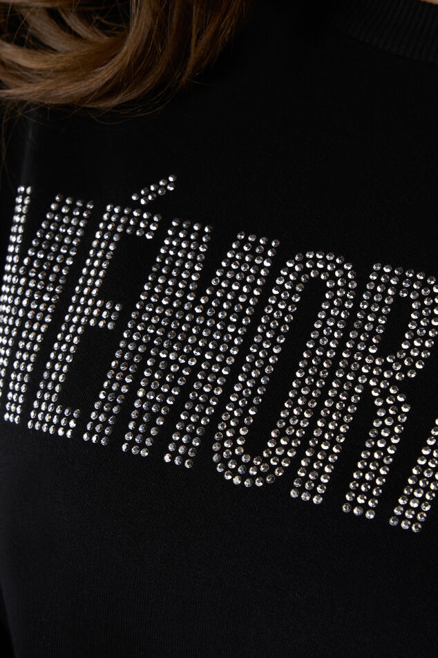 Suéter de corte holgado con la palabra «Memorable» image number 4