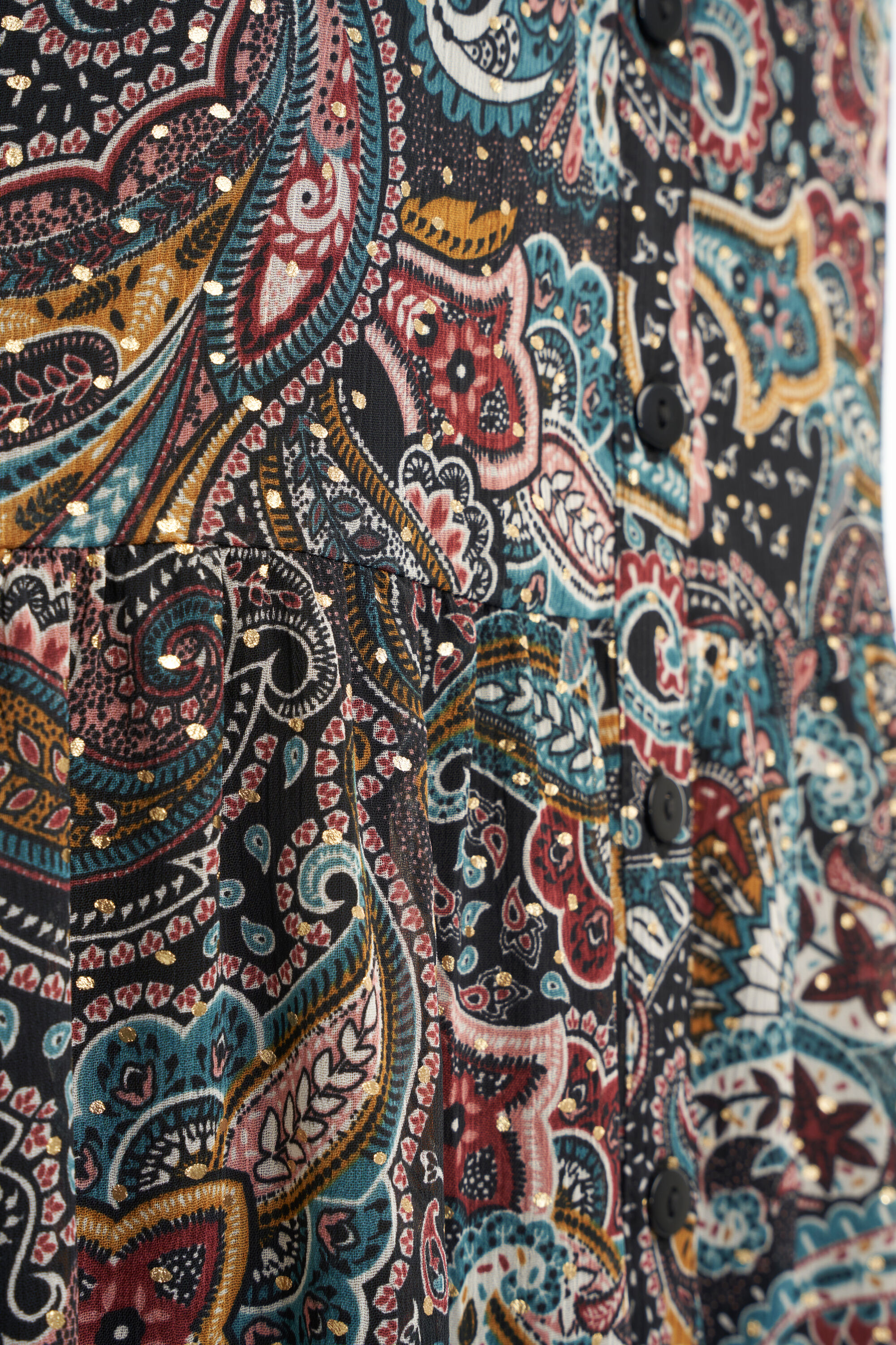 Maxi vestido con estampado paisley image number 5
