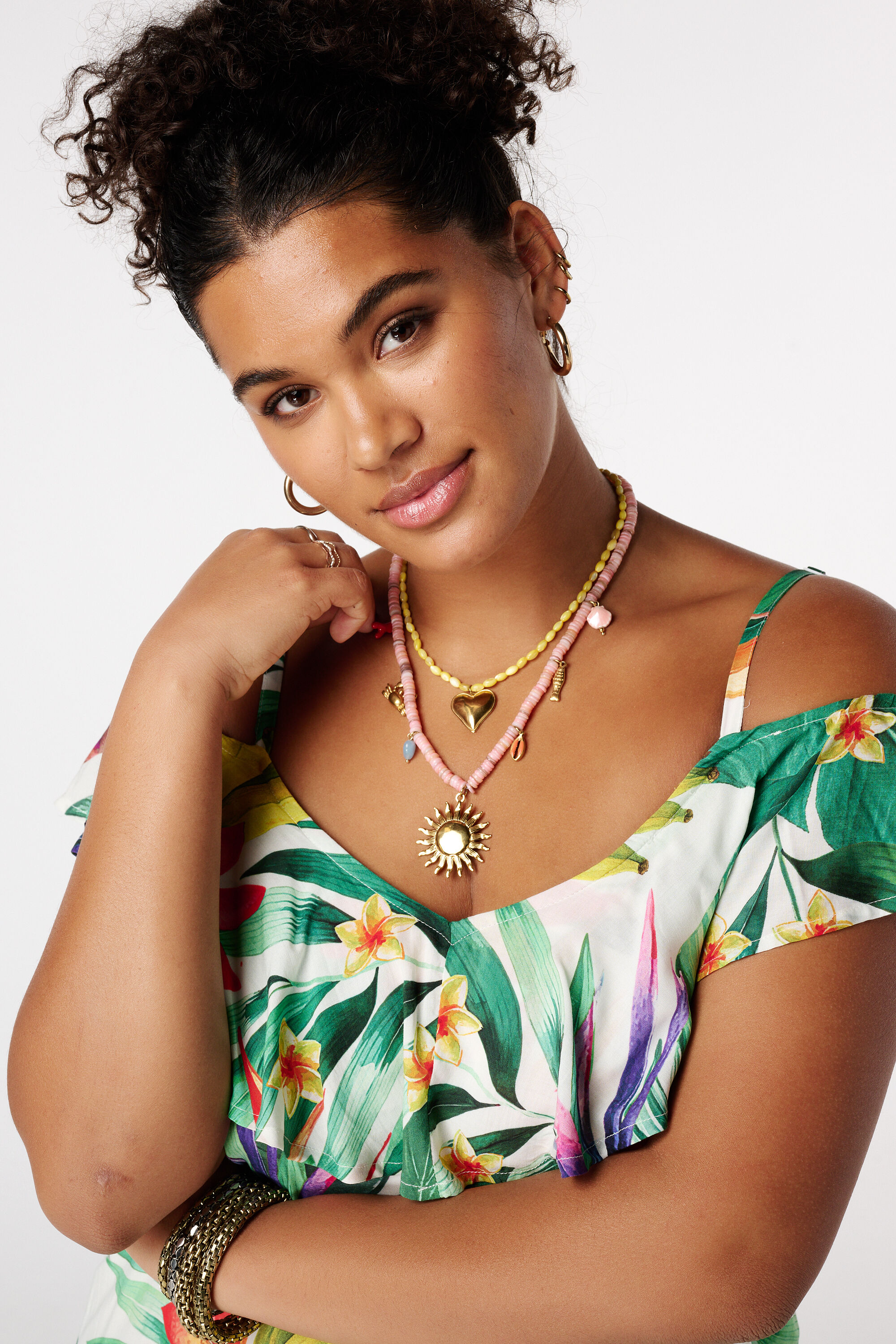 Collar doble de colores image number 0