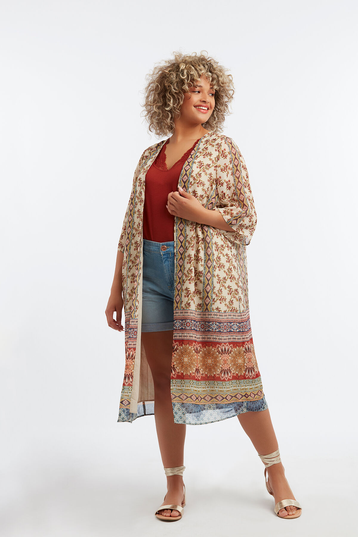 Kimono con estampado image number 3