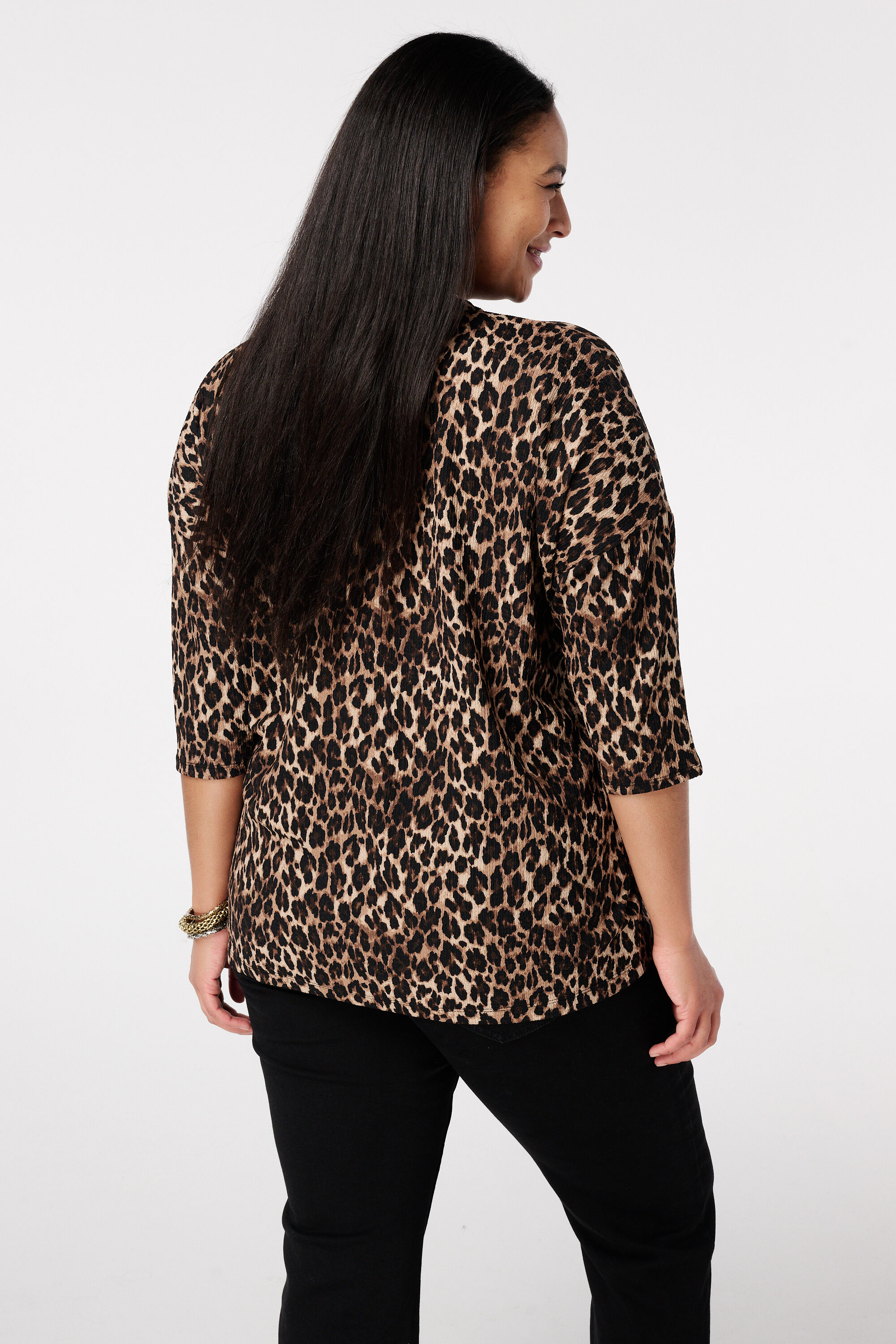 Top con mangas tres cuartos image number 3