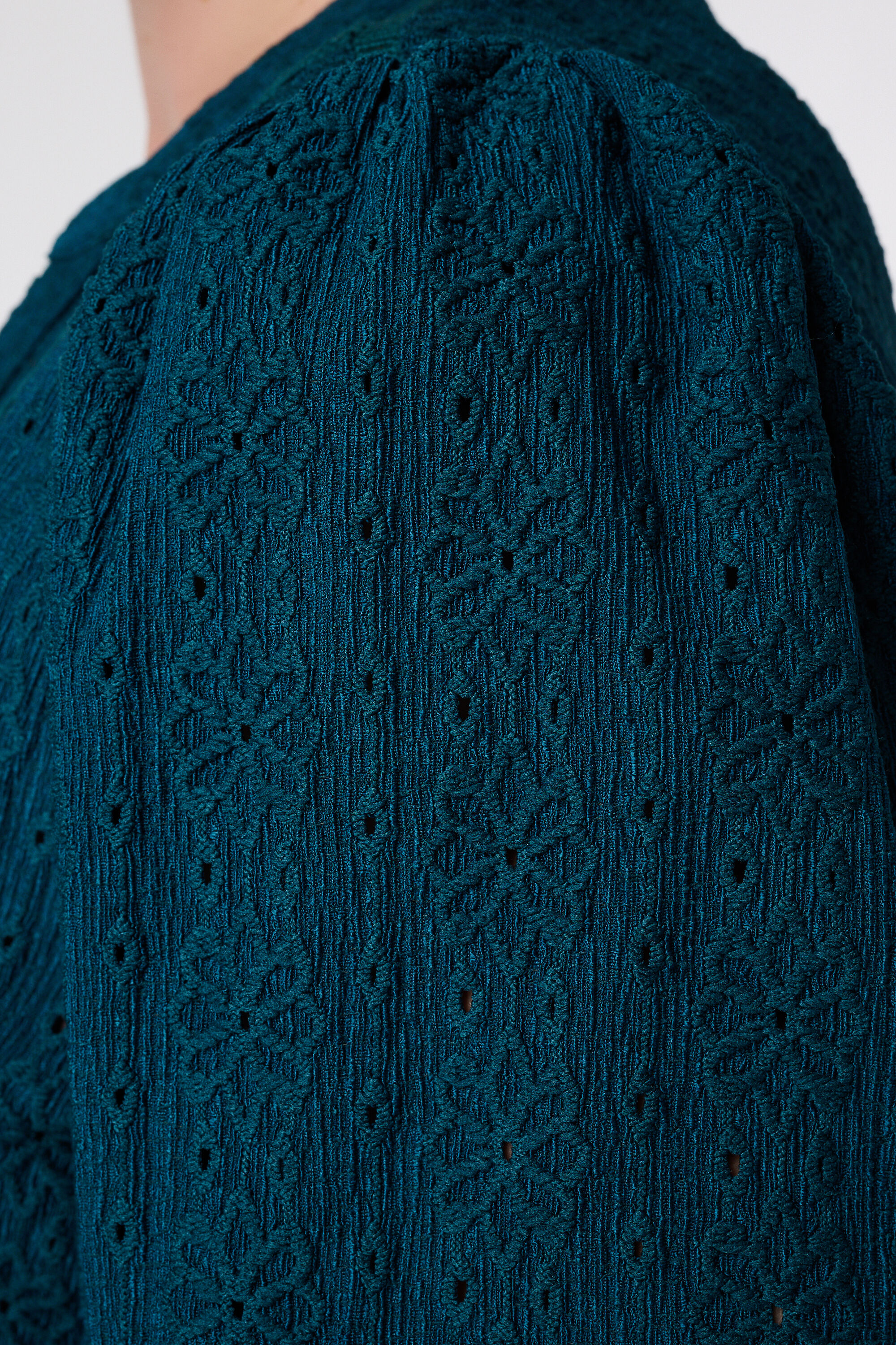 Top de jersey el&aacute;stico con mangas abullonadas image number 6