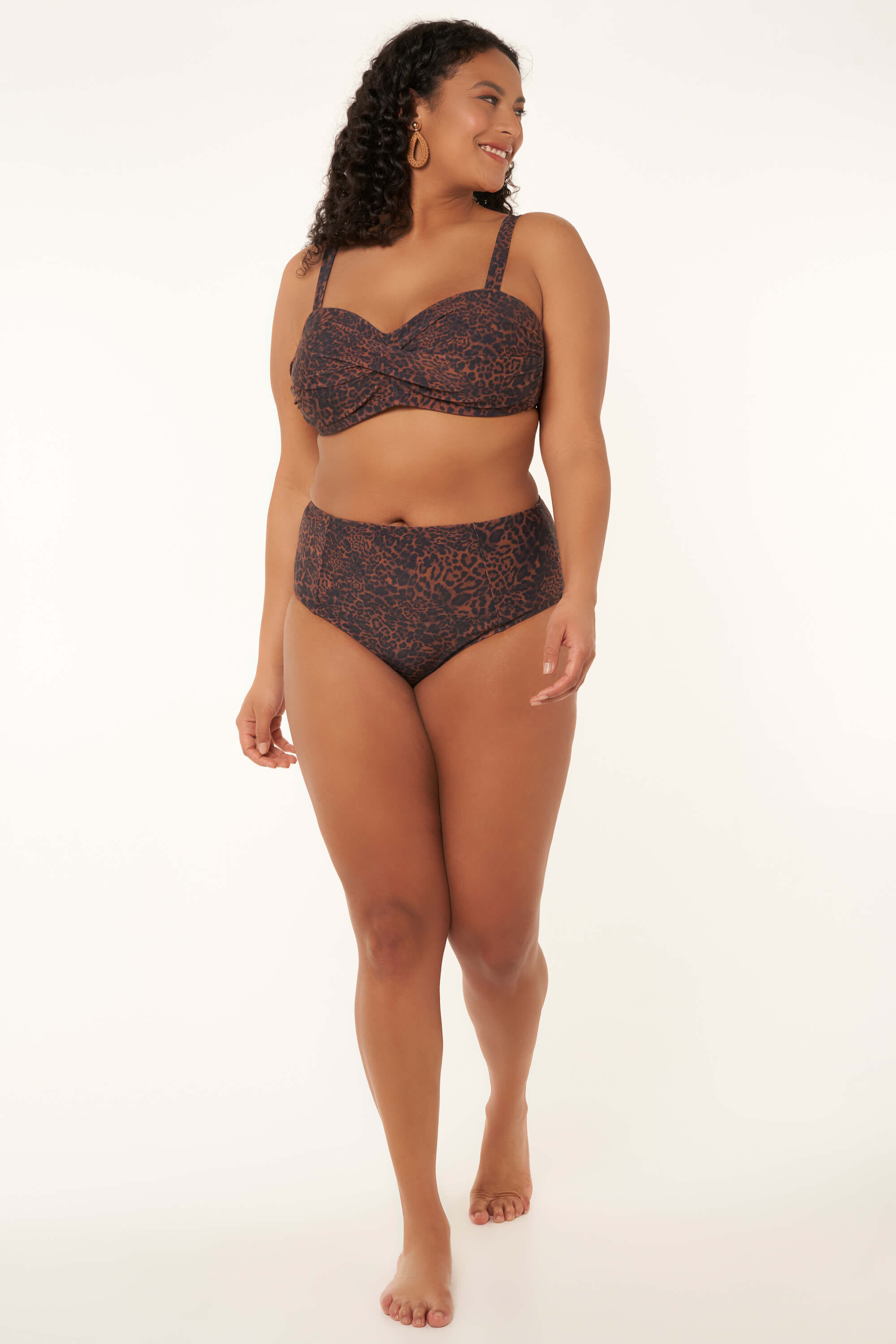 Braguita de bikini con estampado de pantera image number 6