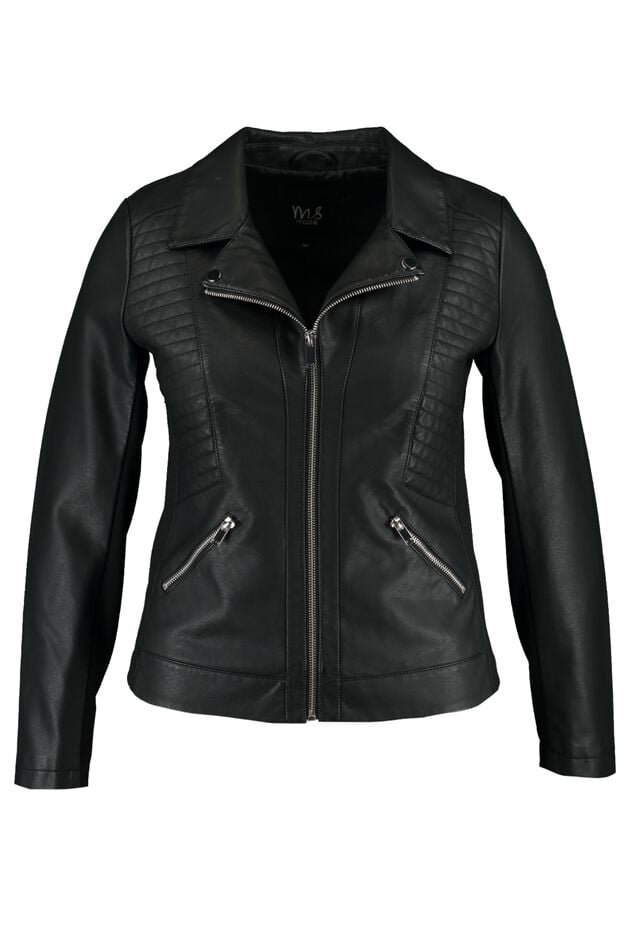 Chaqueta de cuero sintético  image number 1