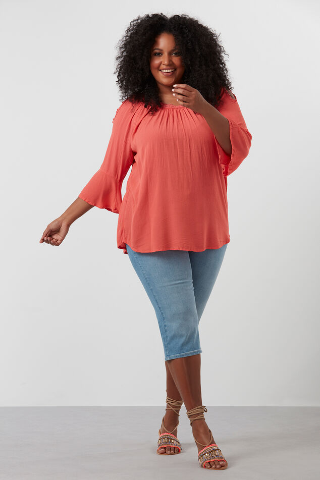 Blusa con manga campana image number 0